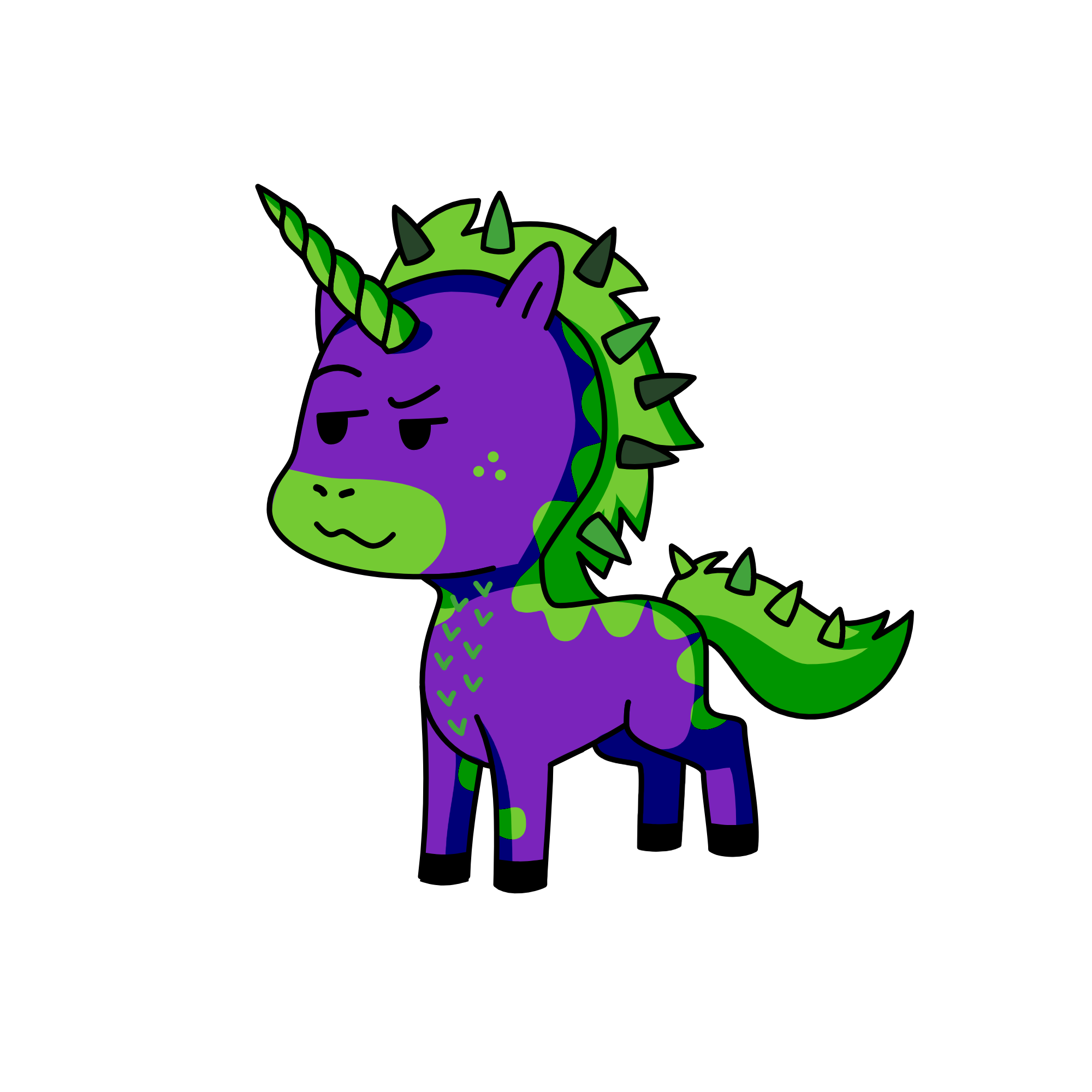 Spike, the unicorn