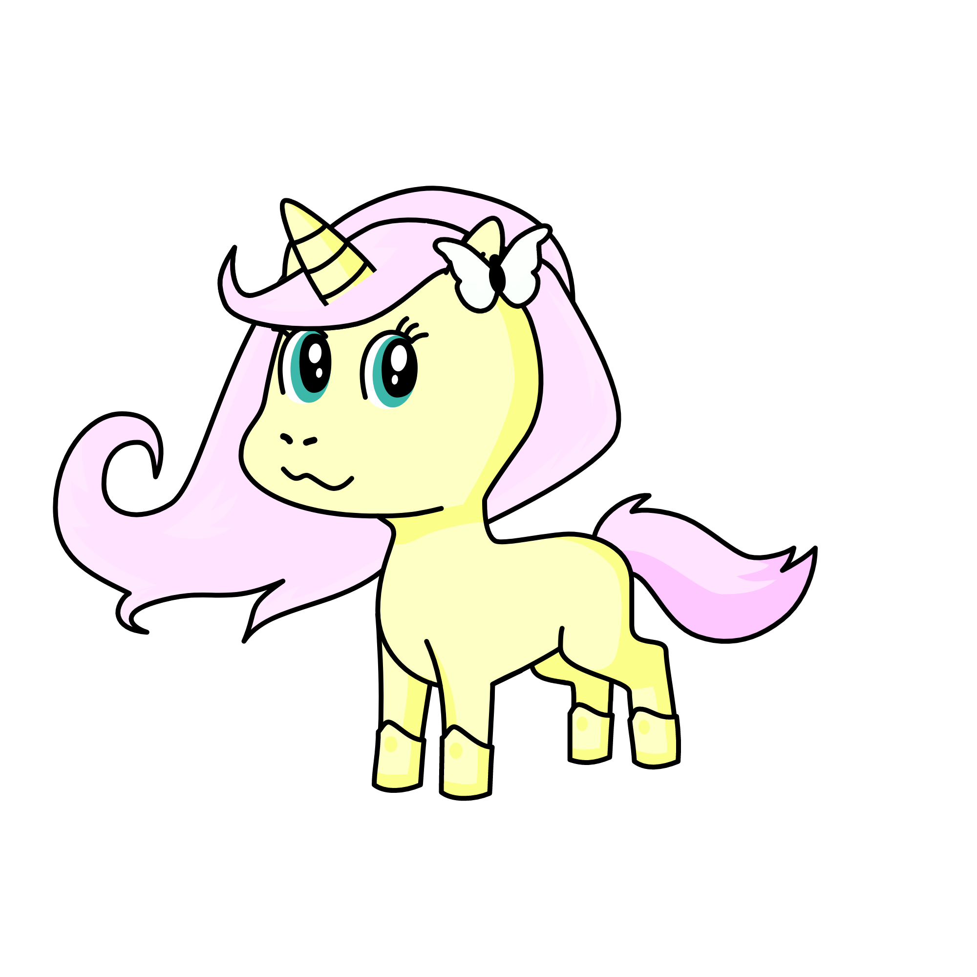 Fluttershy, the unicorn