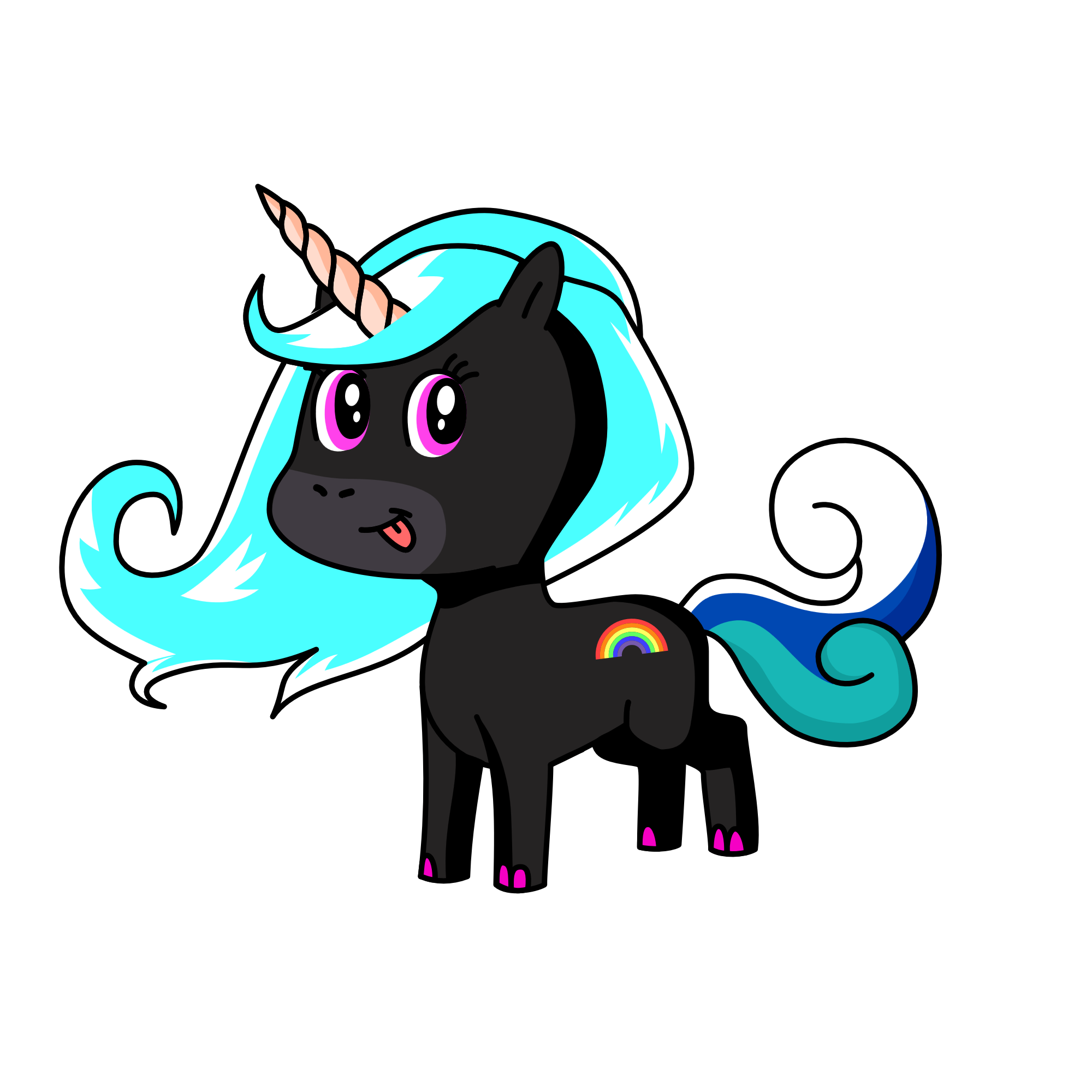 sparkly, the unicorn