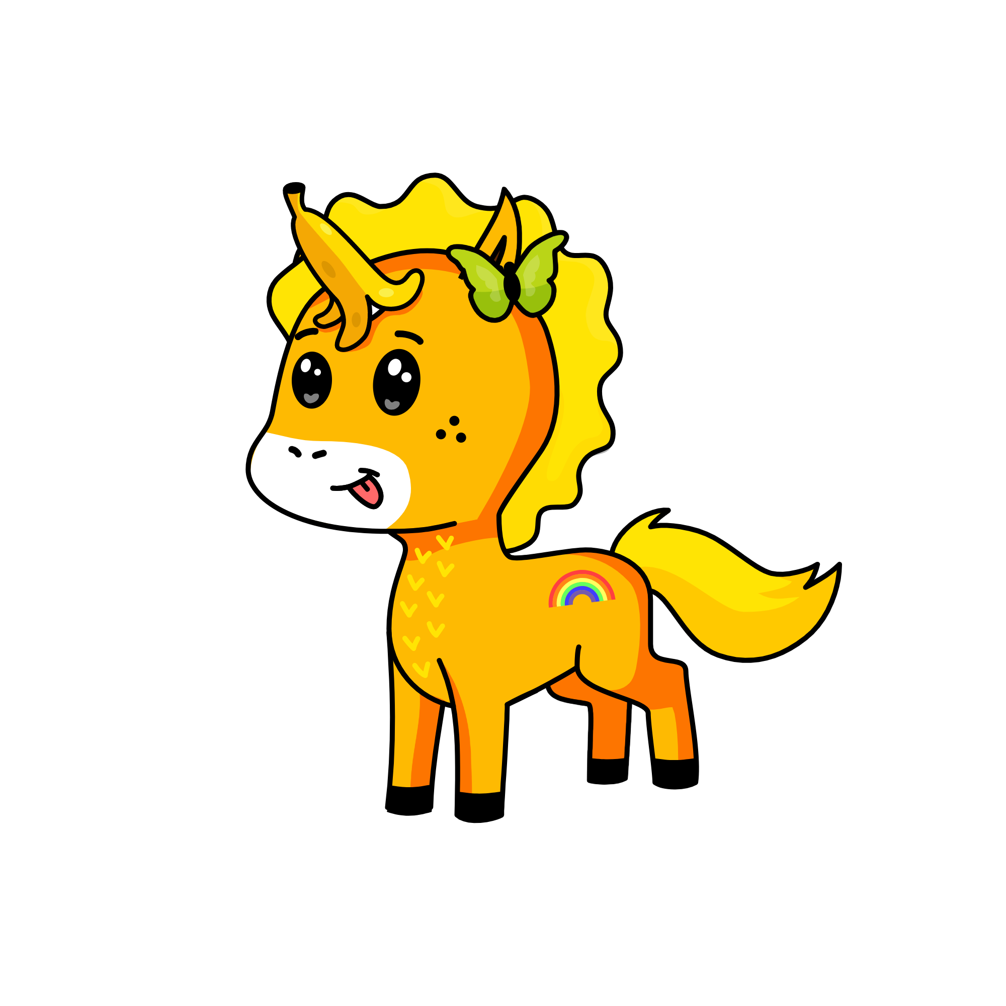 banana, the unicorn