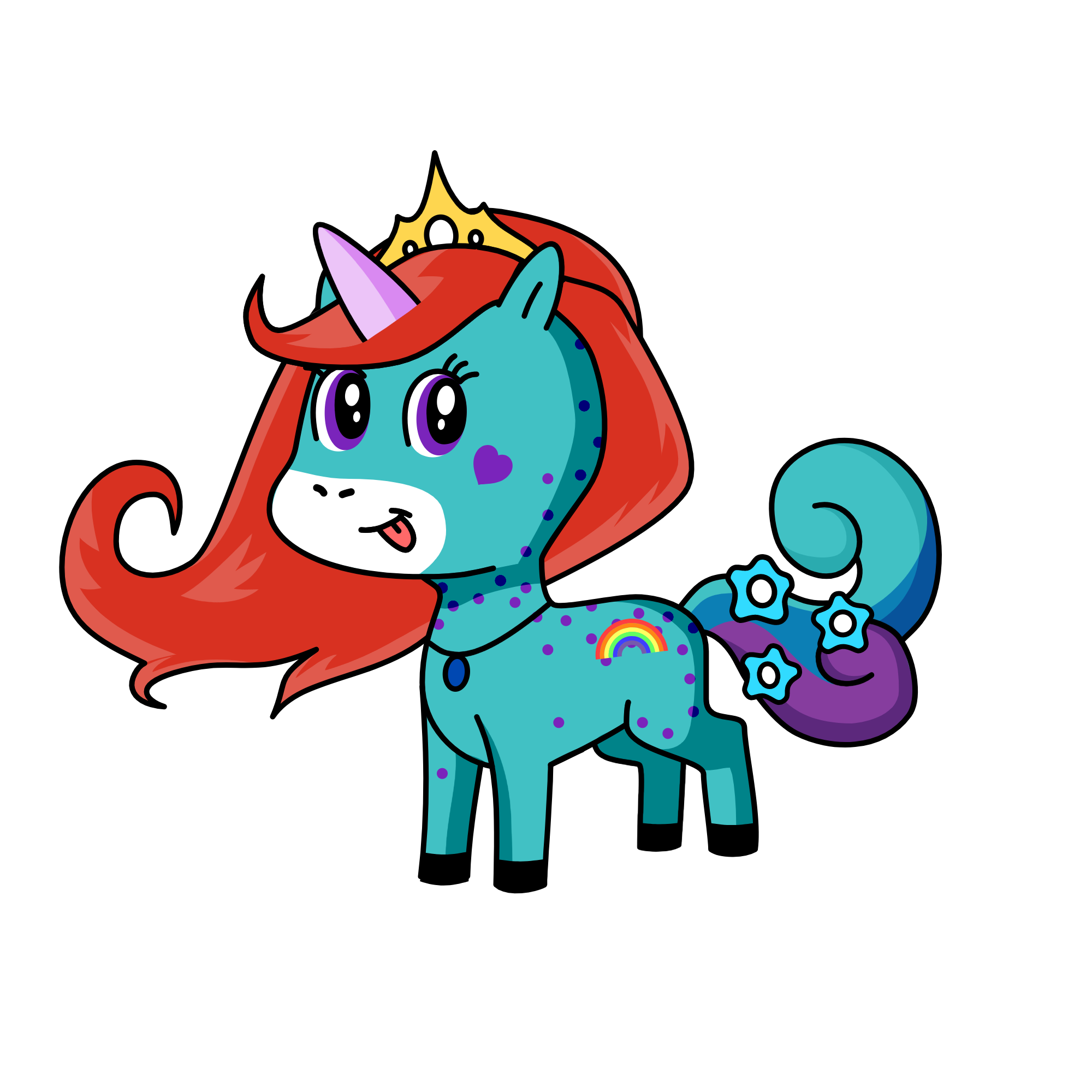 Glitter Bomb, the unicorn