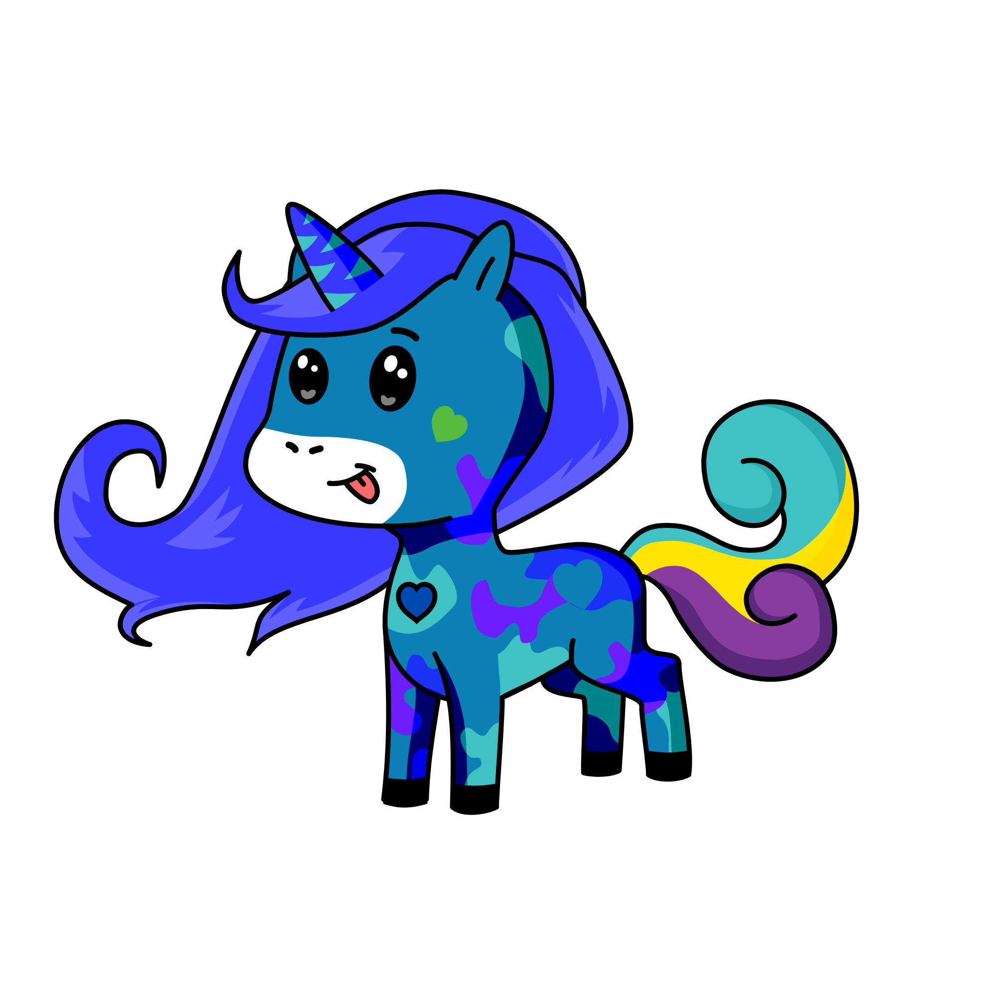 Moonlight, the unicorn