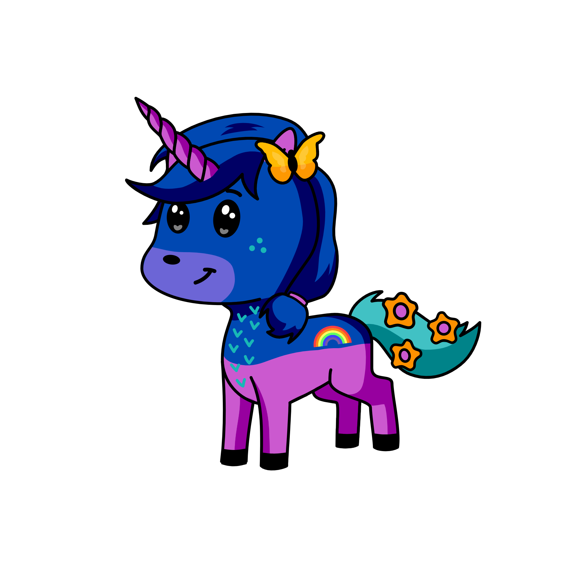 rainbow, the unicorn