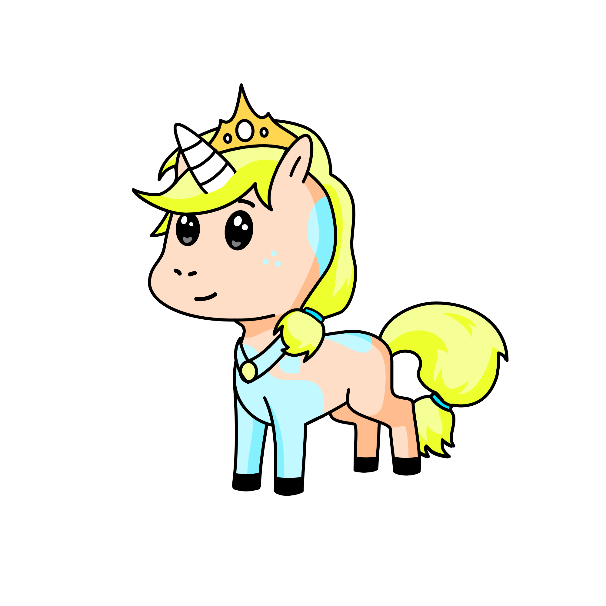 Cinderella, the unicorn
