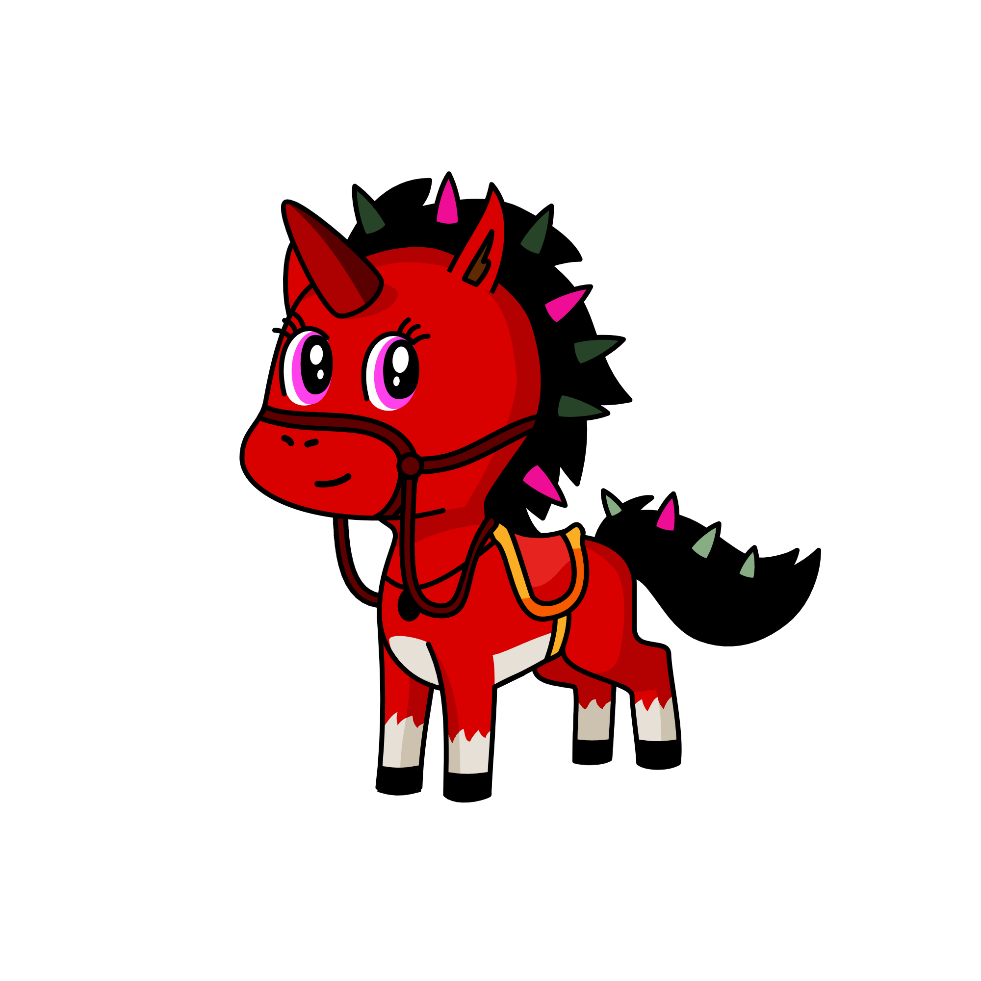 Red, the unicorn
