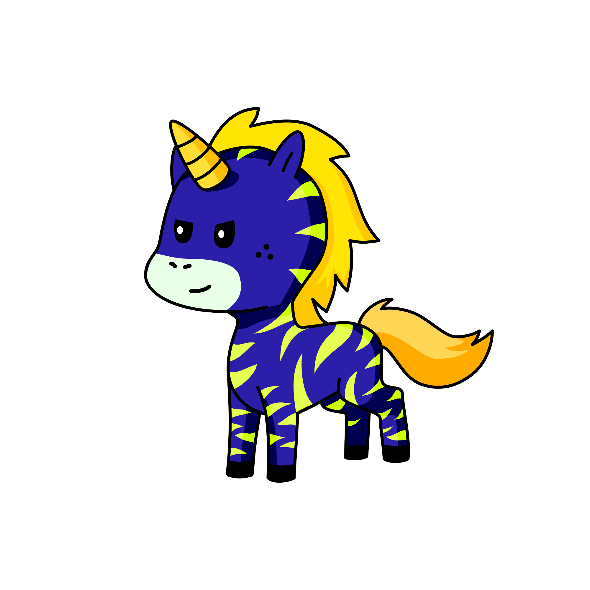 Fulmine, the unicorn