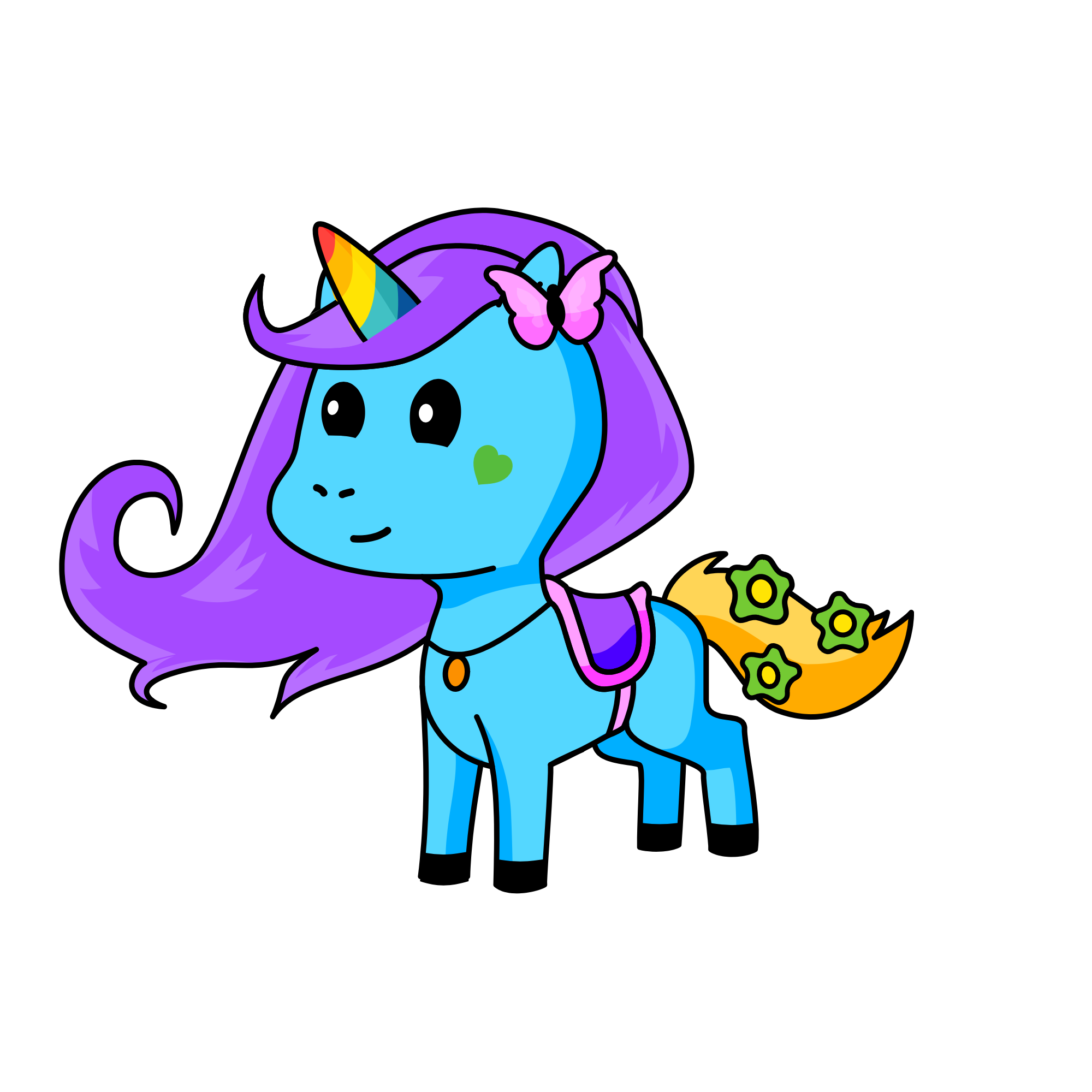 Spring flower🌸 🌺 🌹 , the unicorn