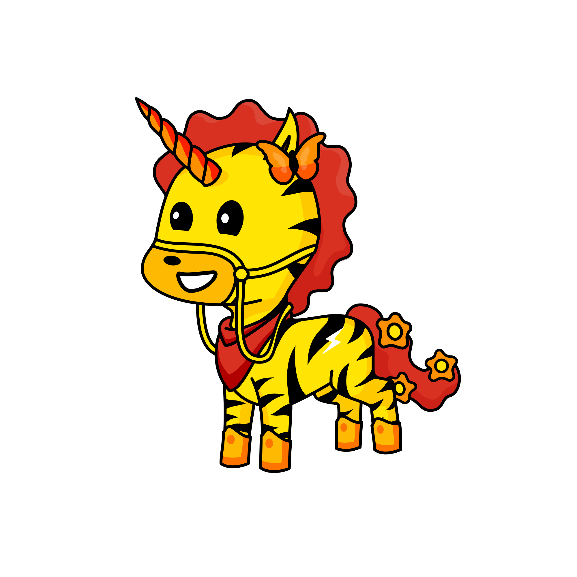 sunset, the unicorn