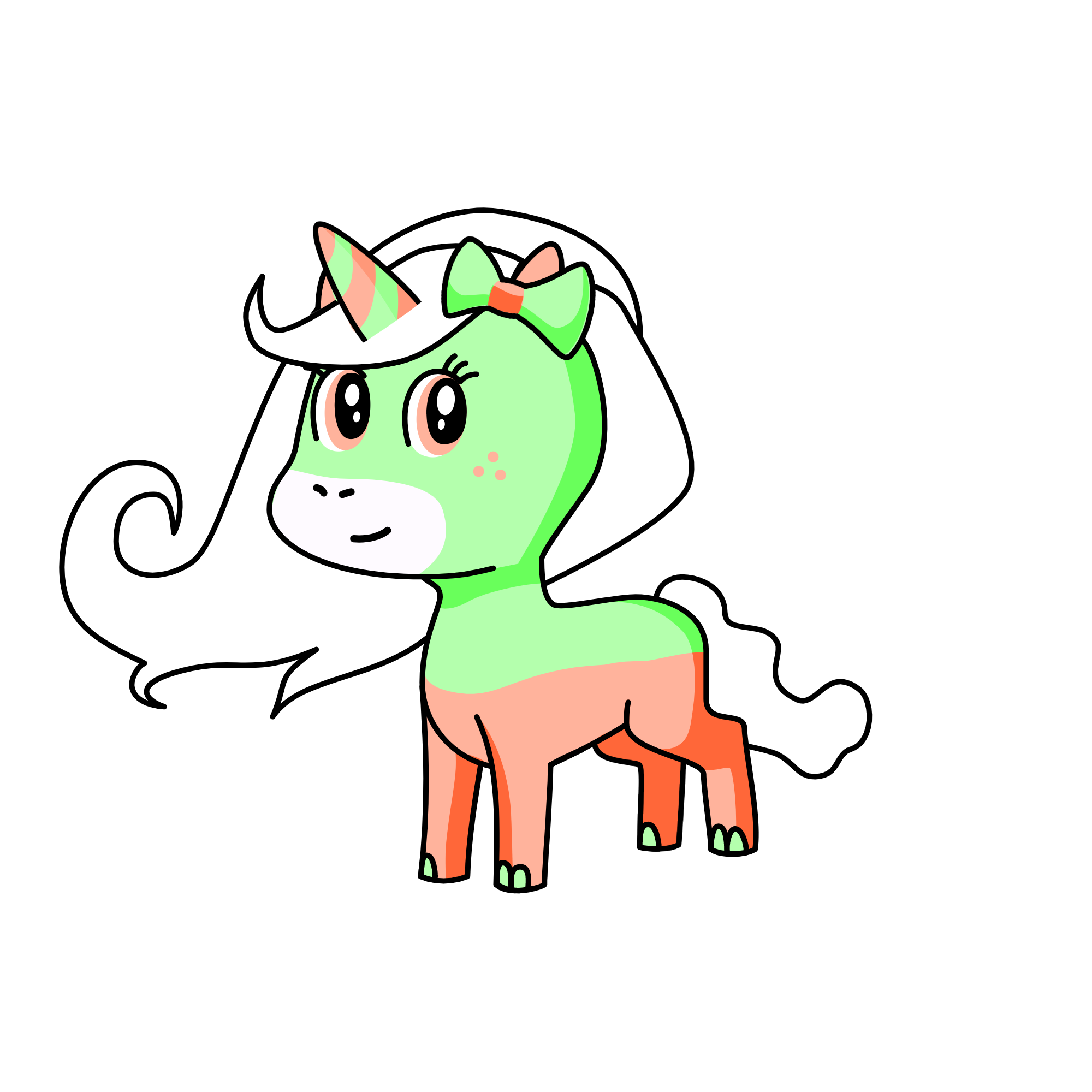 watermelon willow, the unicorn