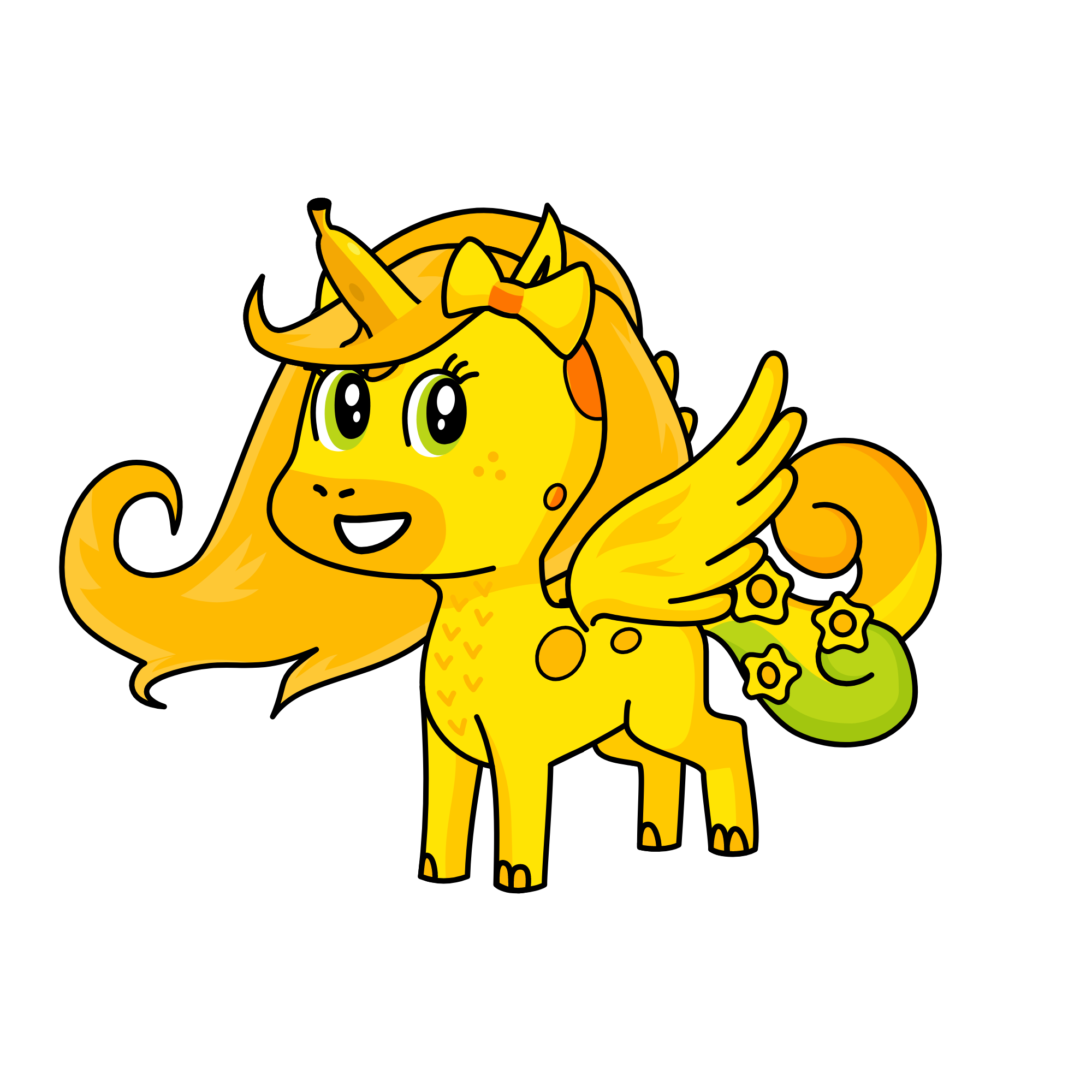 Bailey the Banana, the unicorn