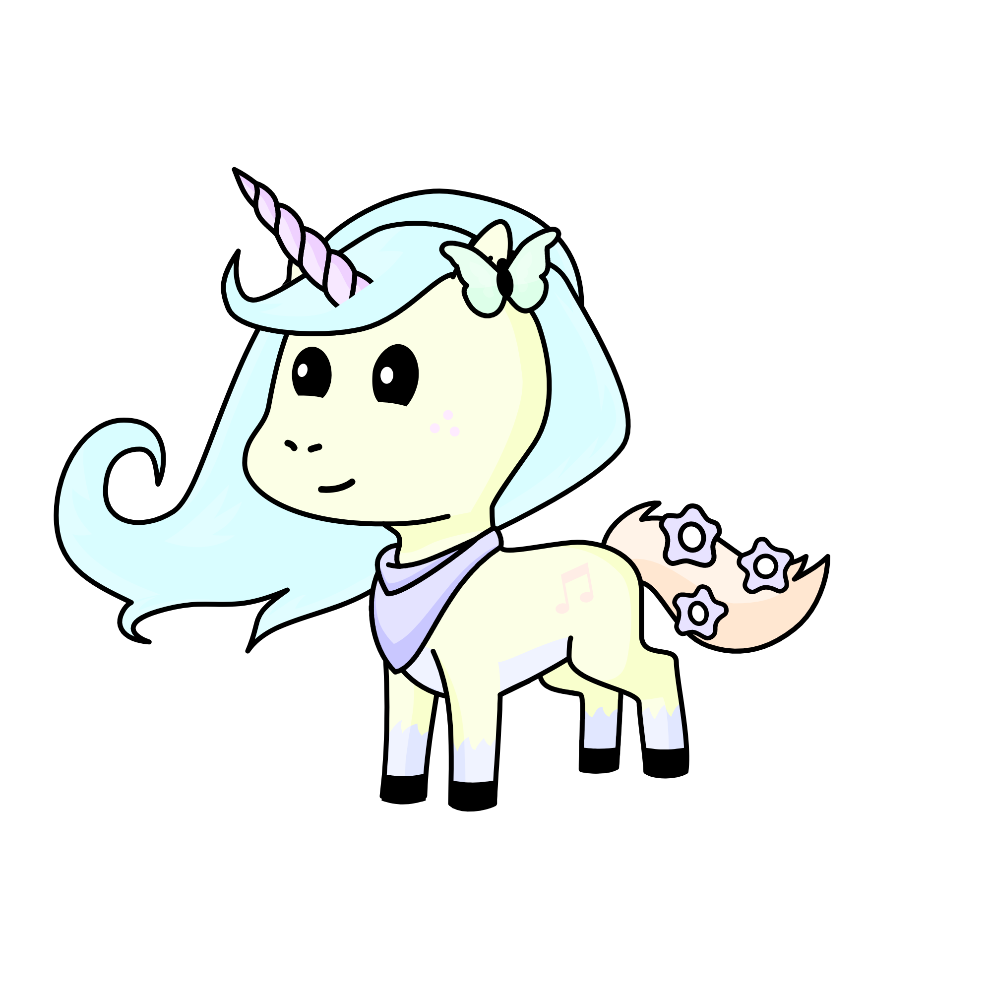 Pastel, the unicorn