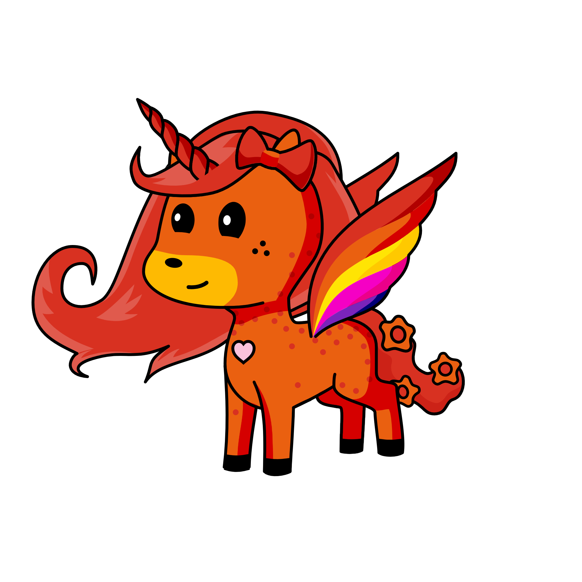 Fire, the unicorn