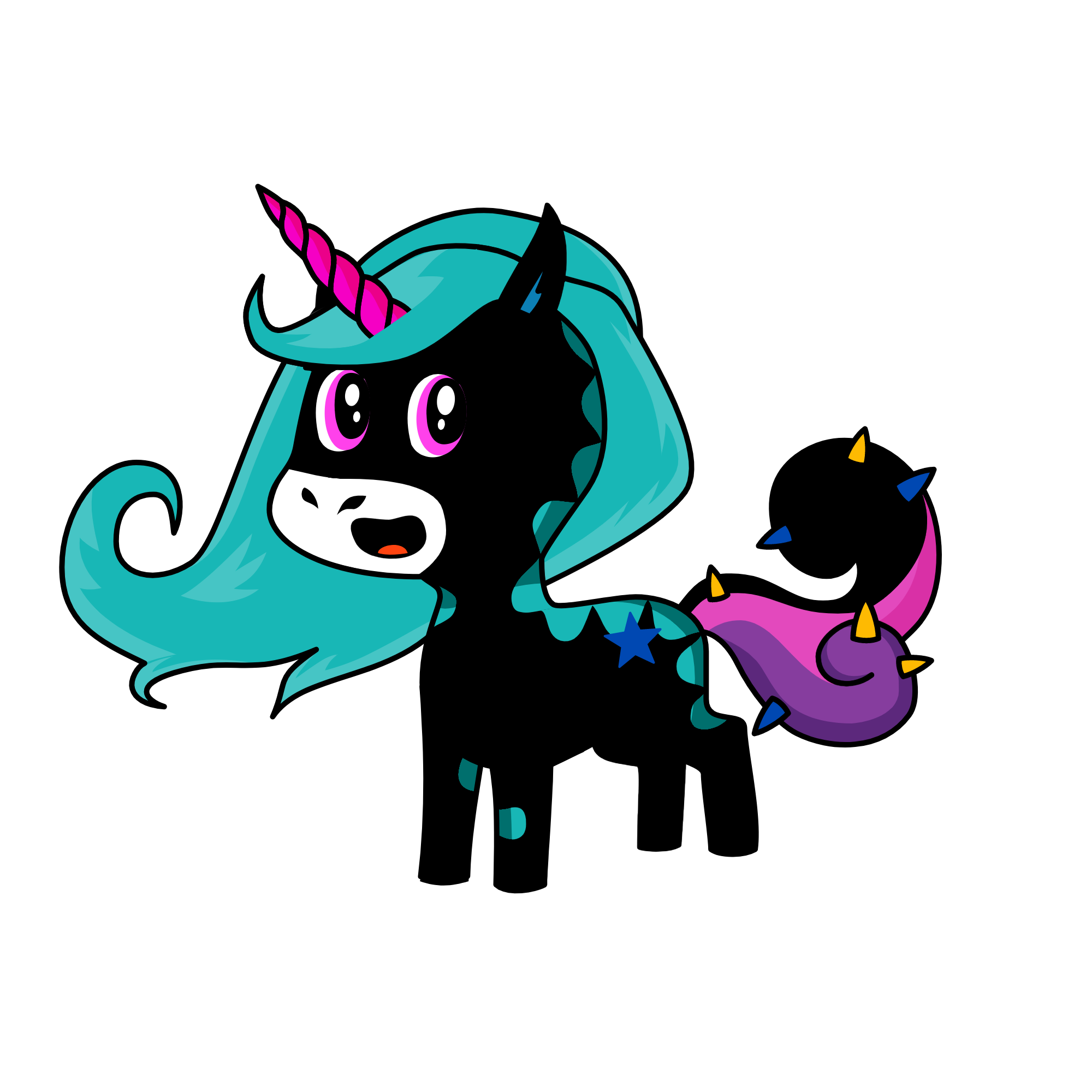 rainbow sprinkles , the unicorn