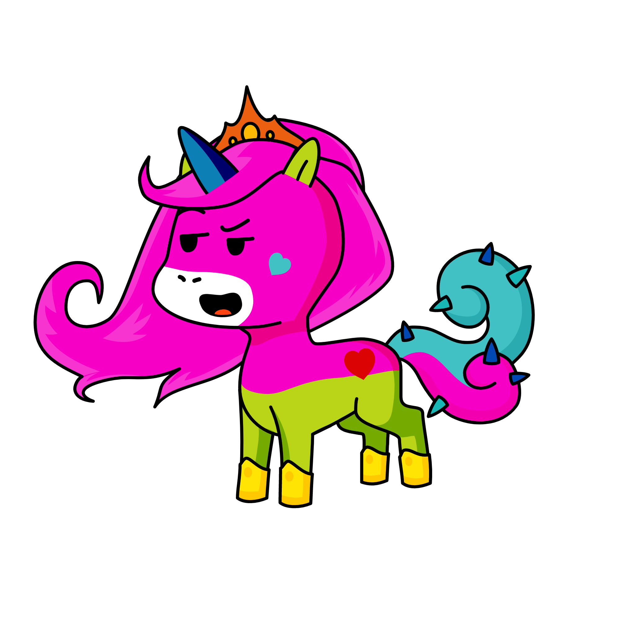 rainbow , the unicorn