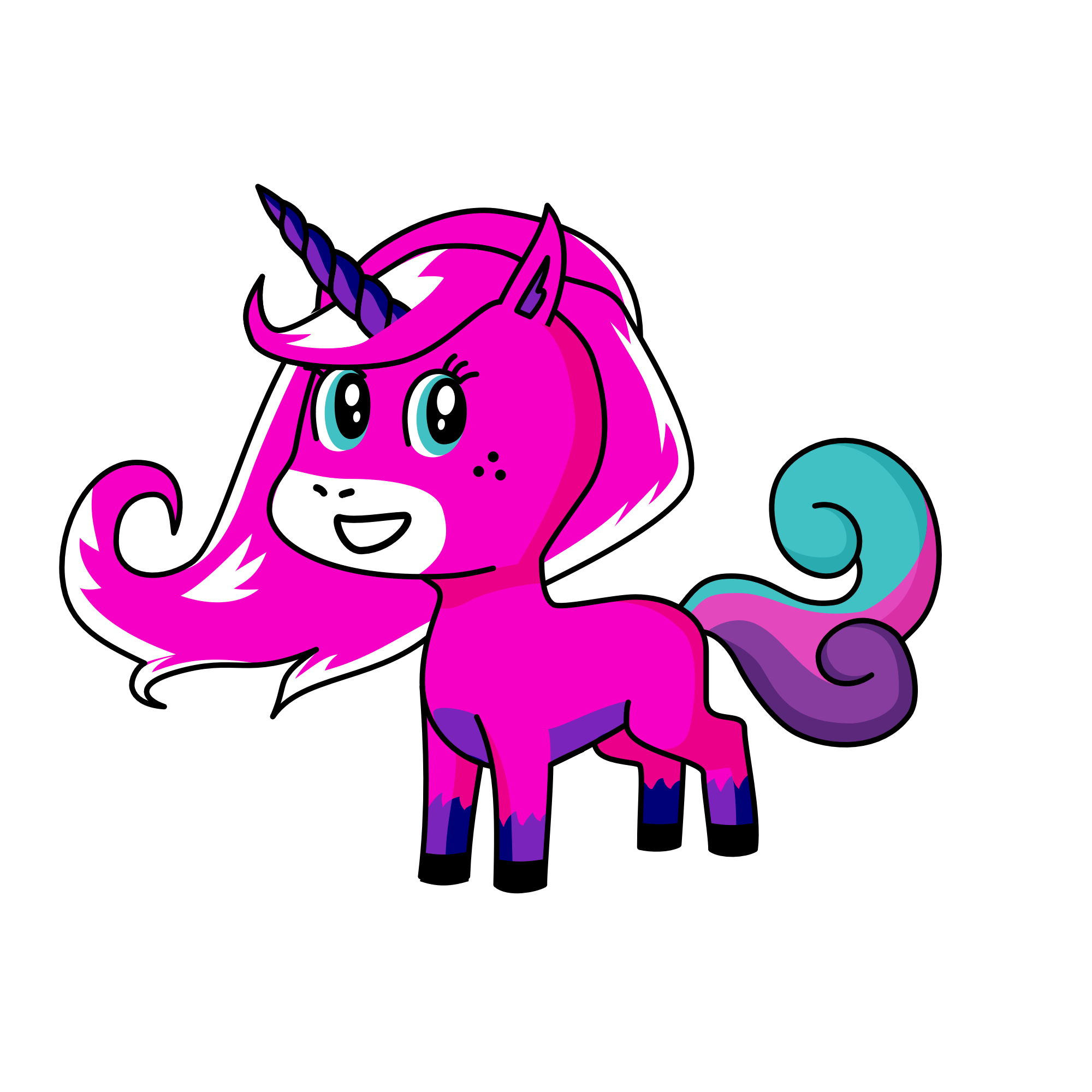 Snow candy, the unicorn
