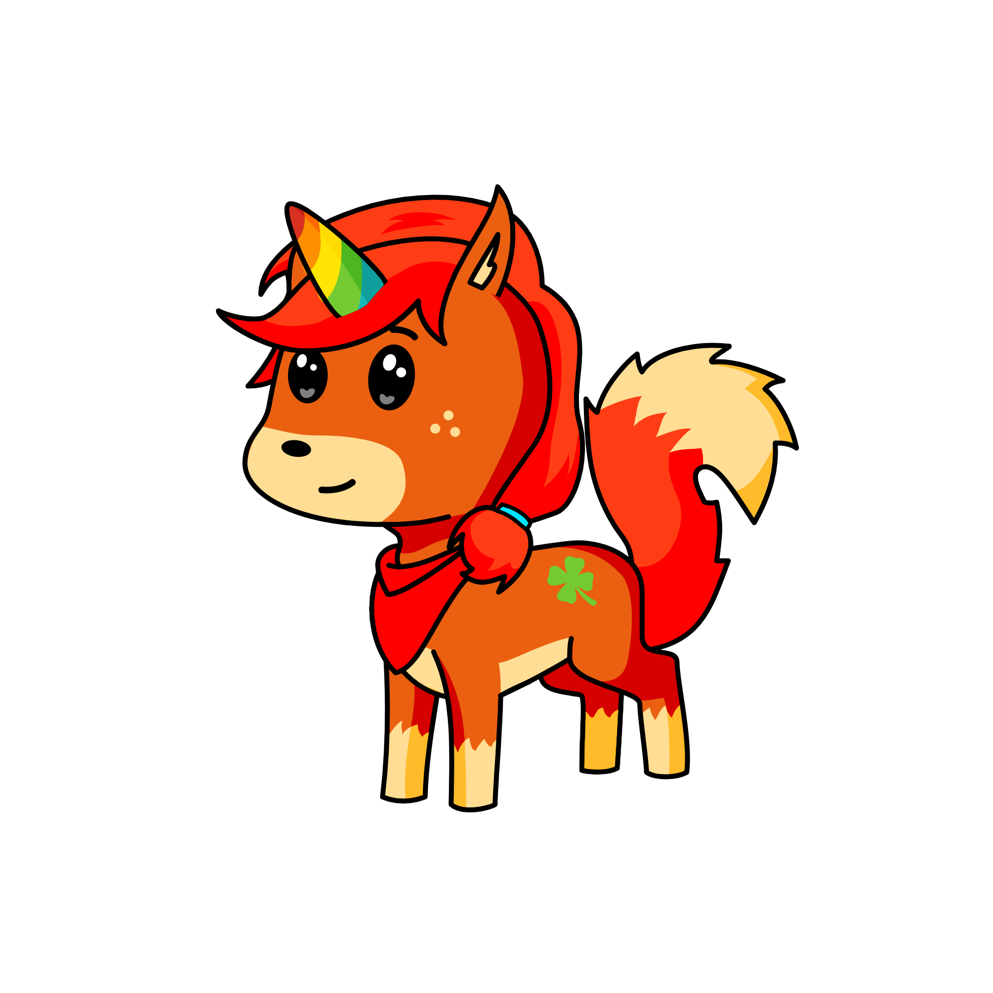 Foxxy, the unicorn