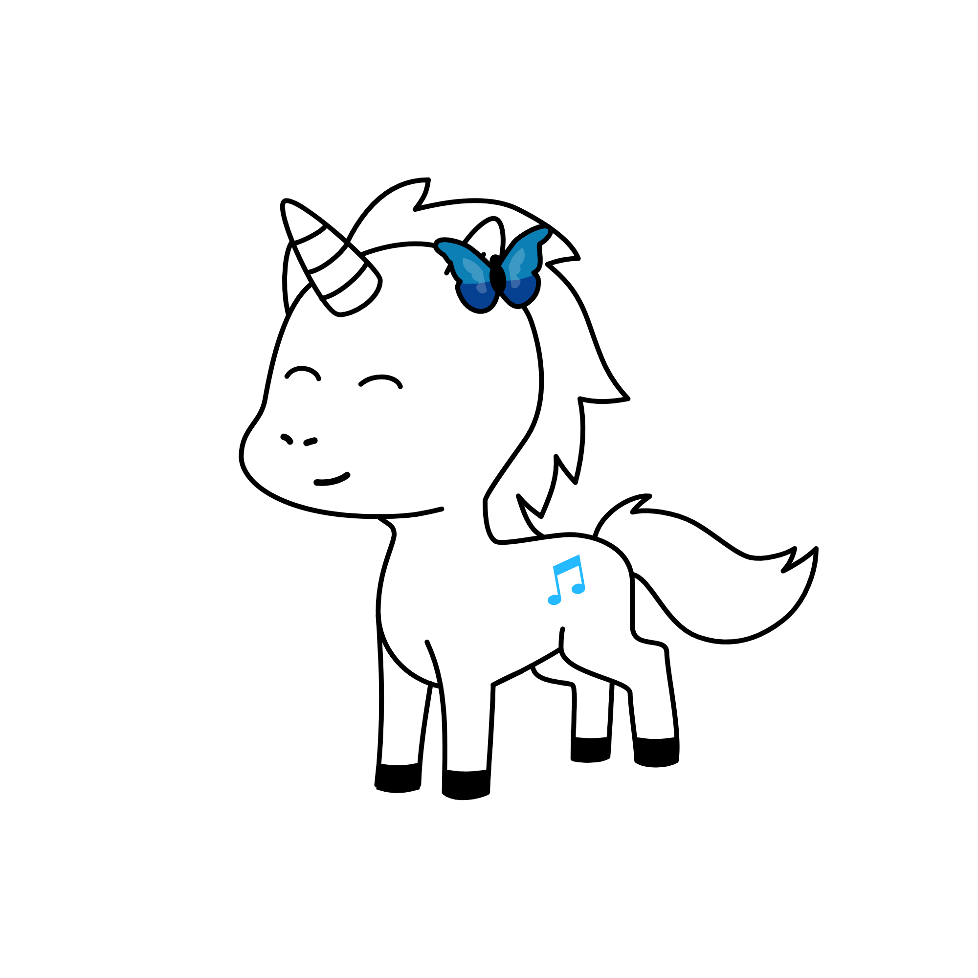 Sky light, the unicorn