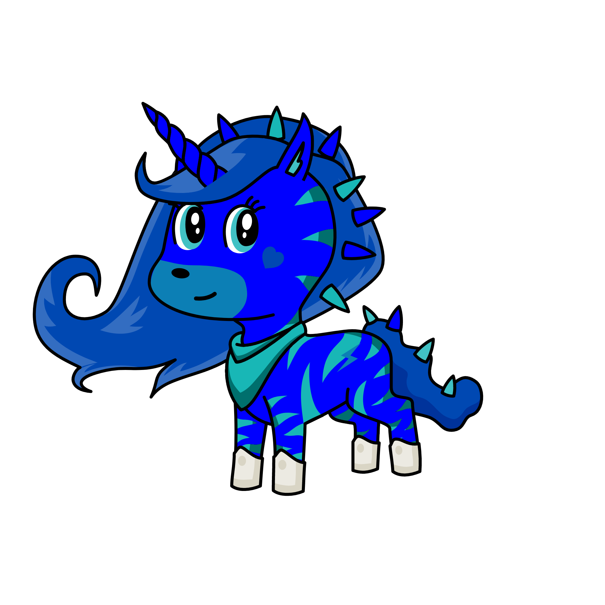Queen icicle, the unicorn