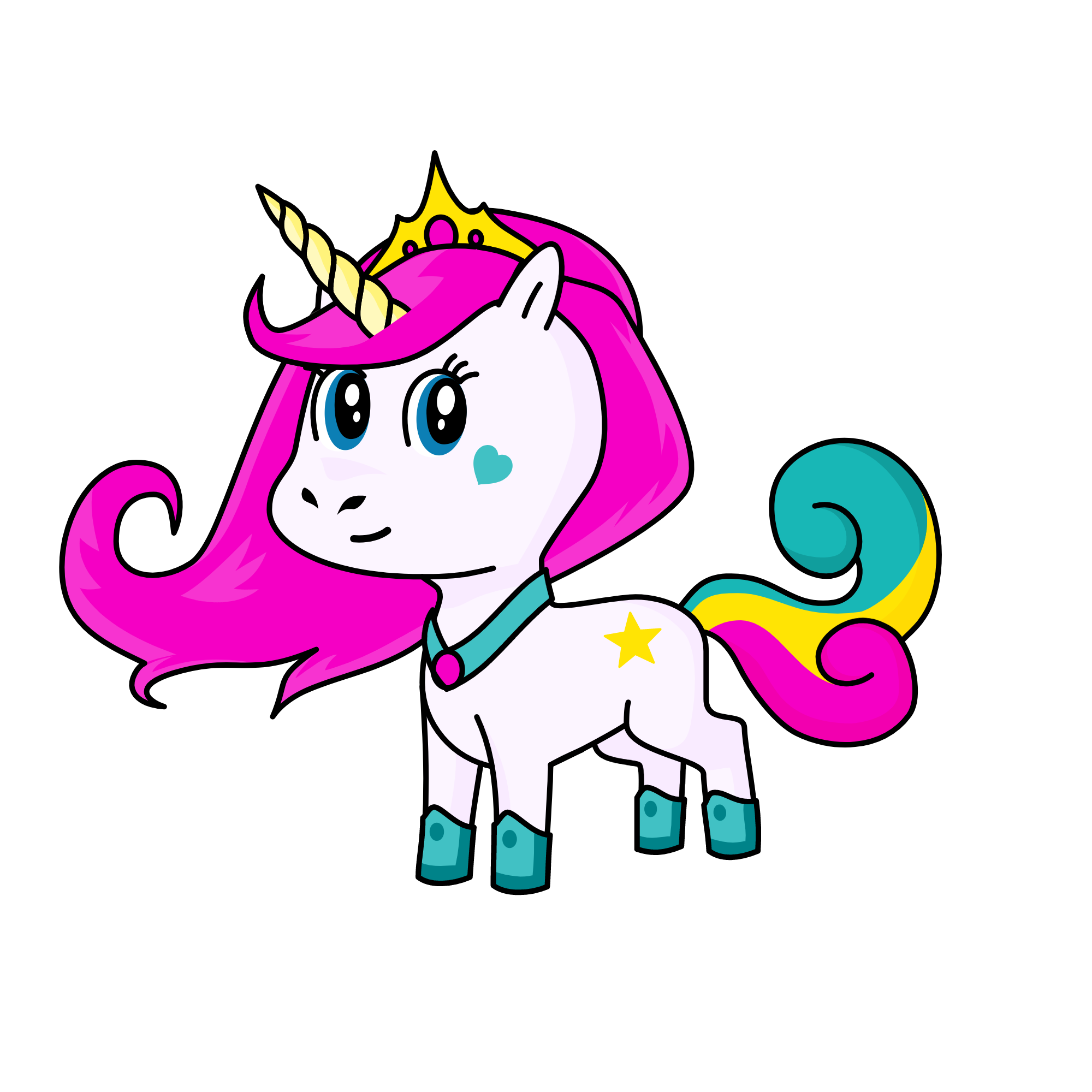 The QUEEN, the unicorn