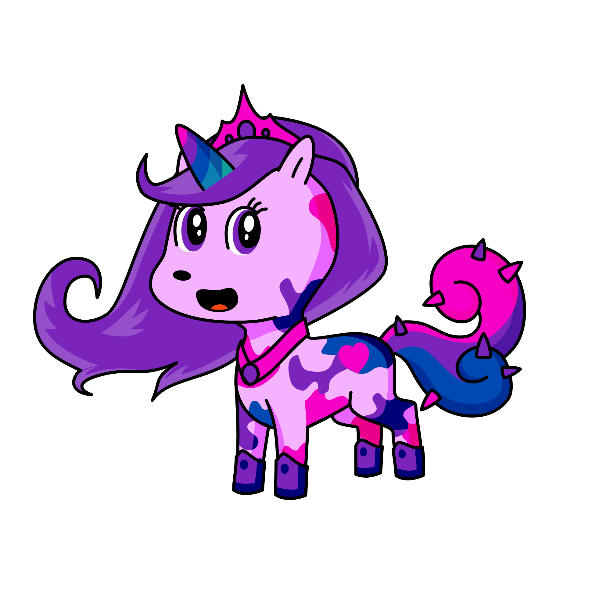 pink, the unicorn