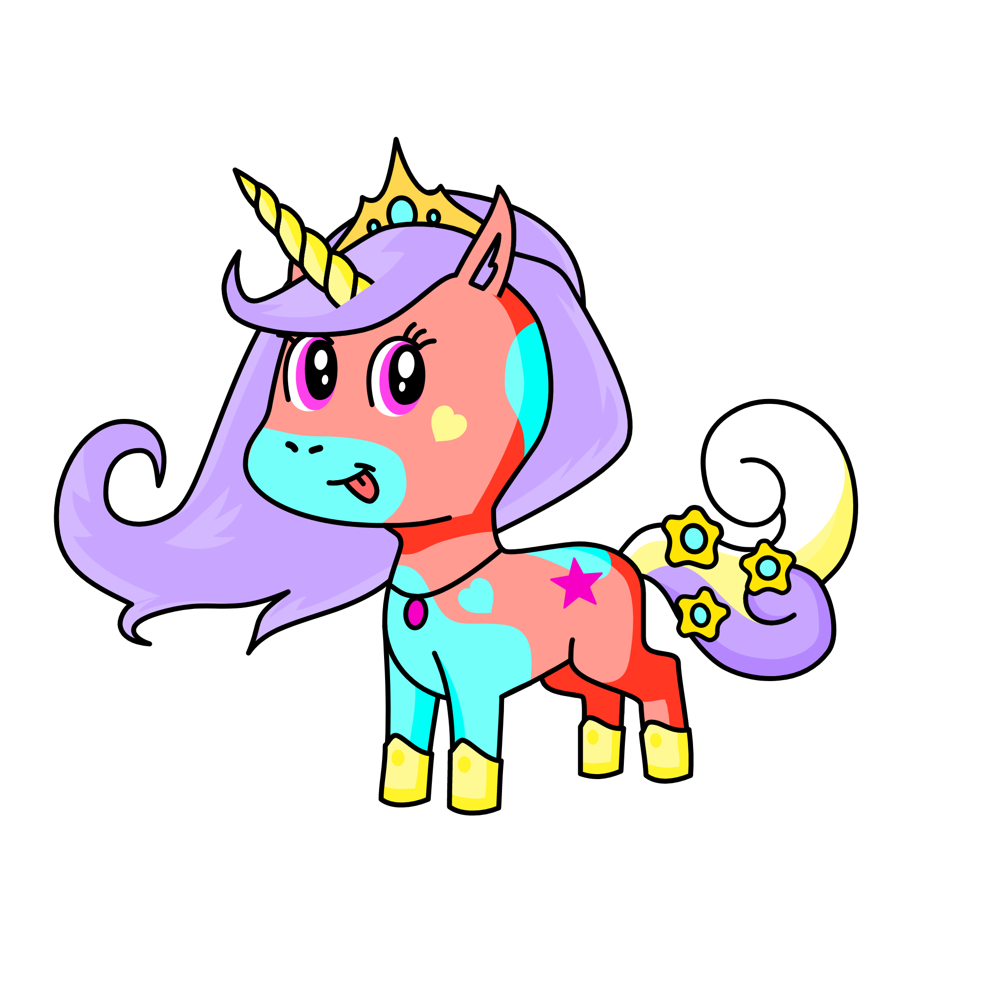 Princess Leia, the unicorn
