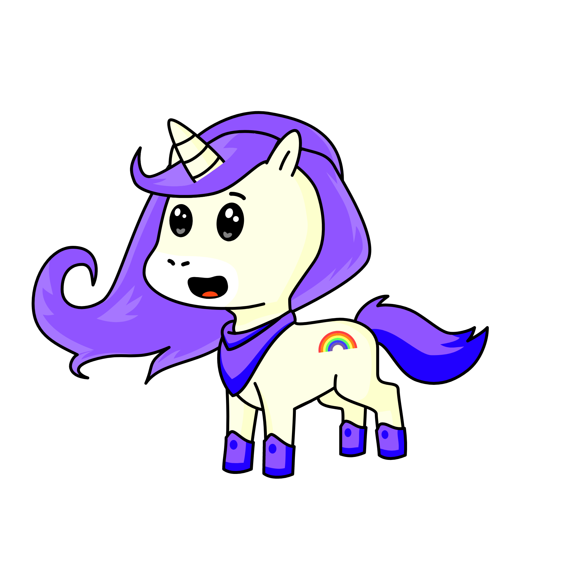 RAINBOW DIAMOND, the unicorn