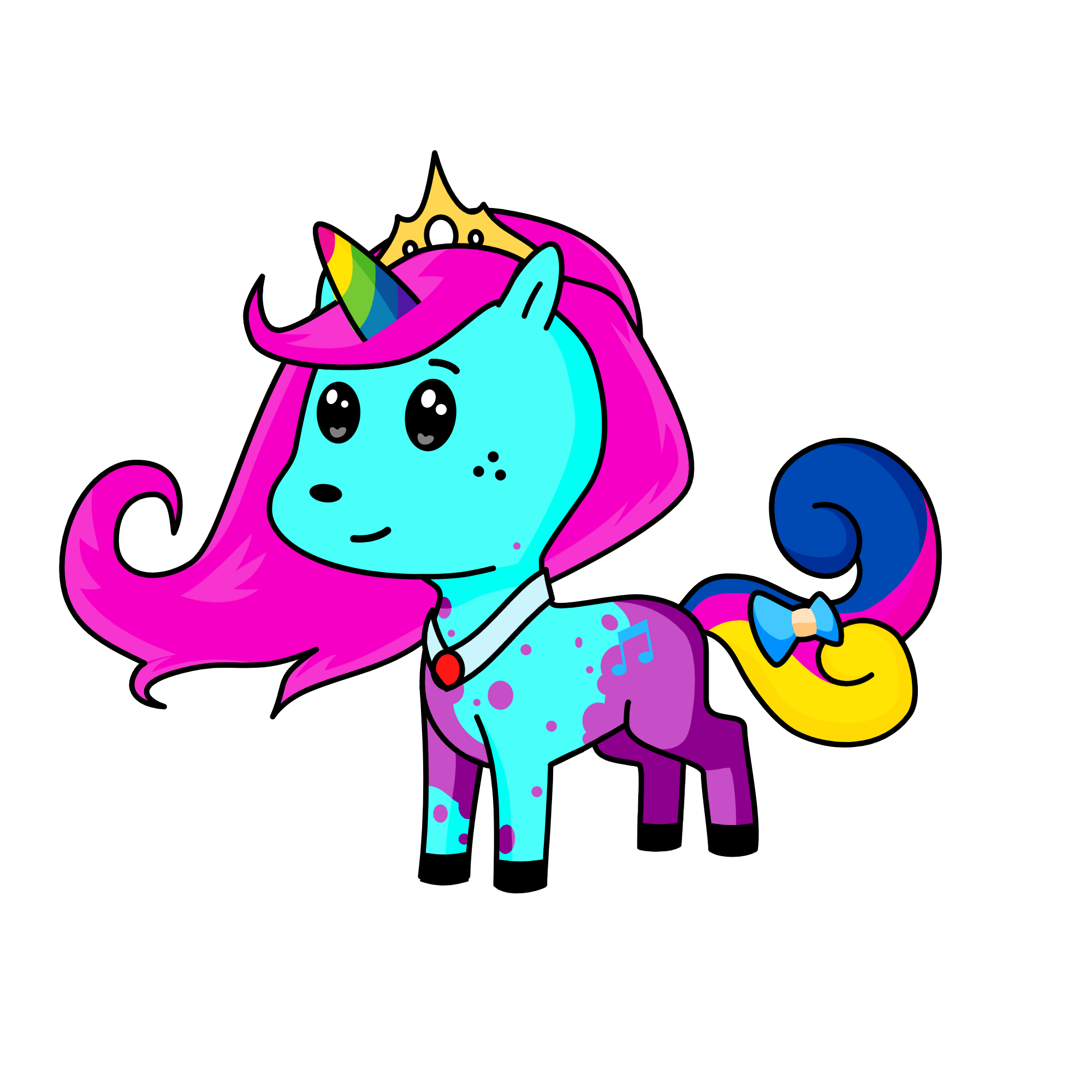 Night falls, the unicorn