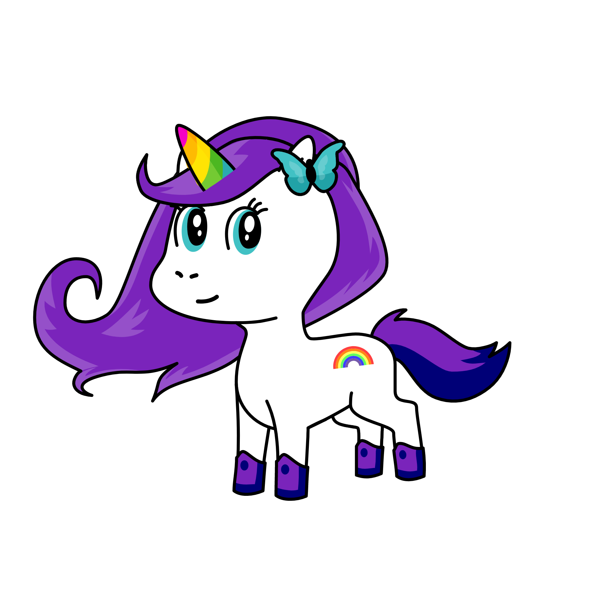 Fluff Fluff, the unicorn