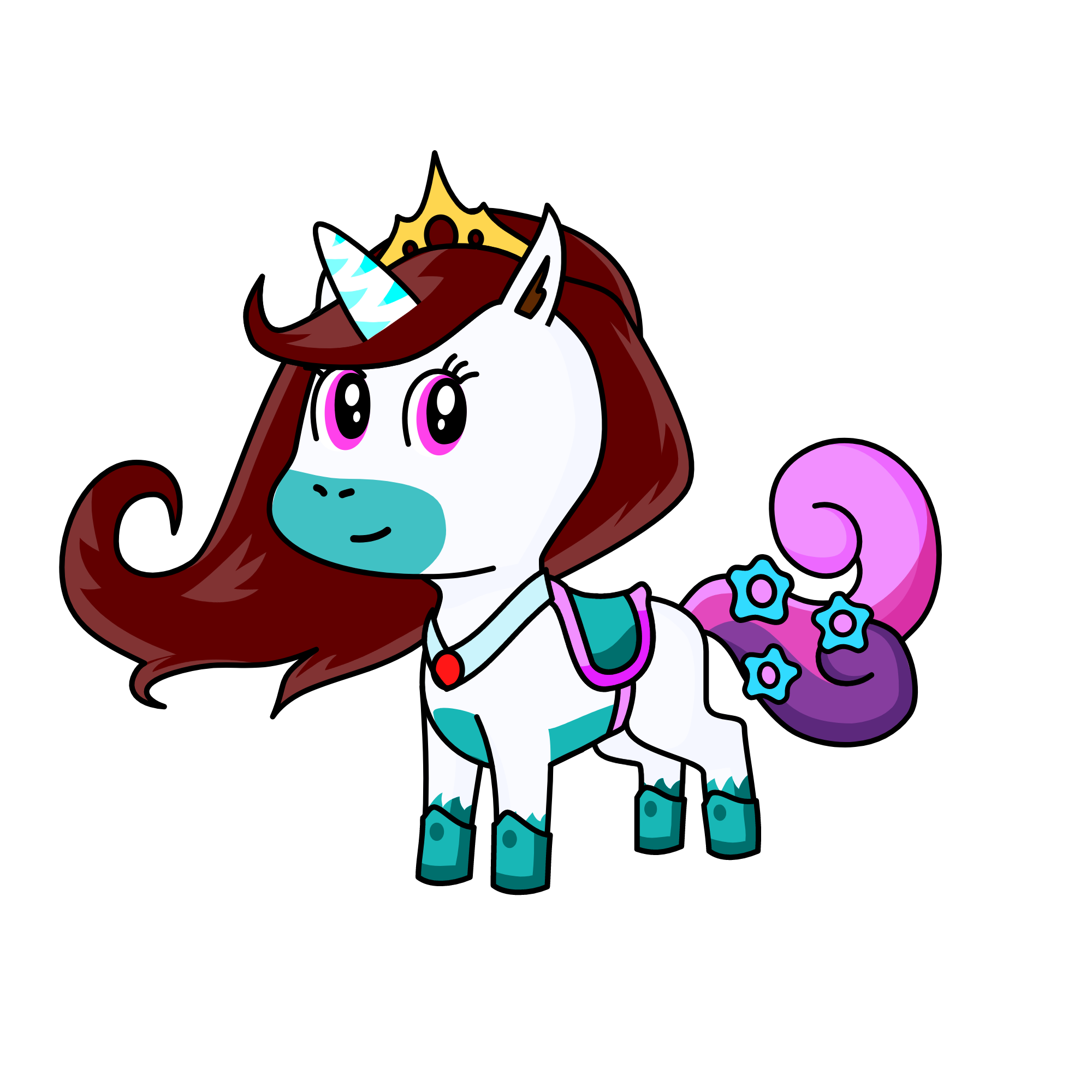 snowy, the unicorn