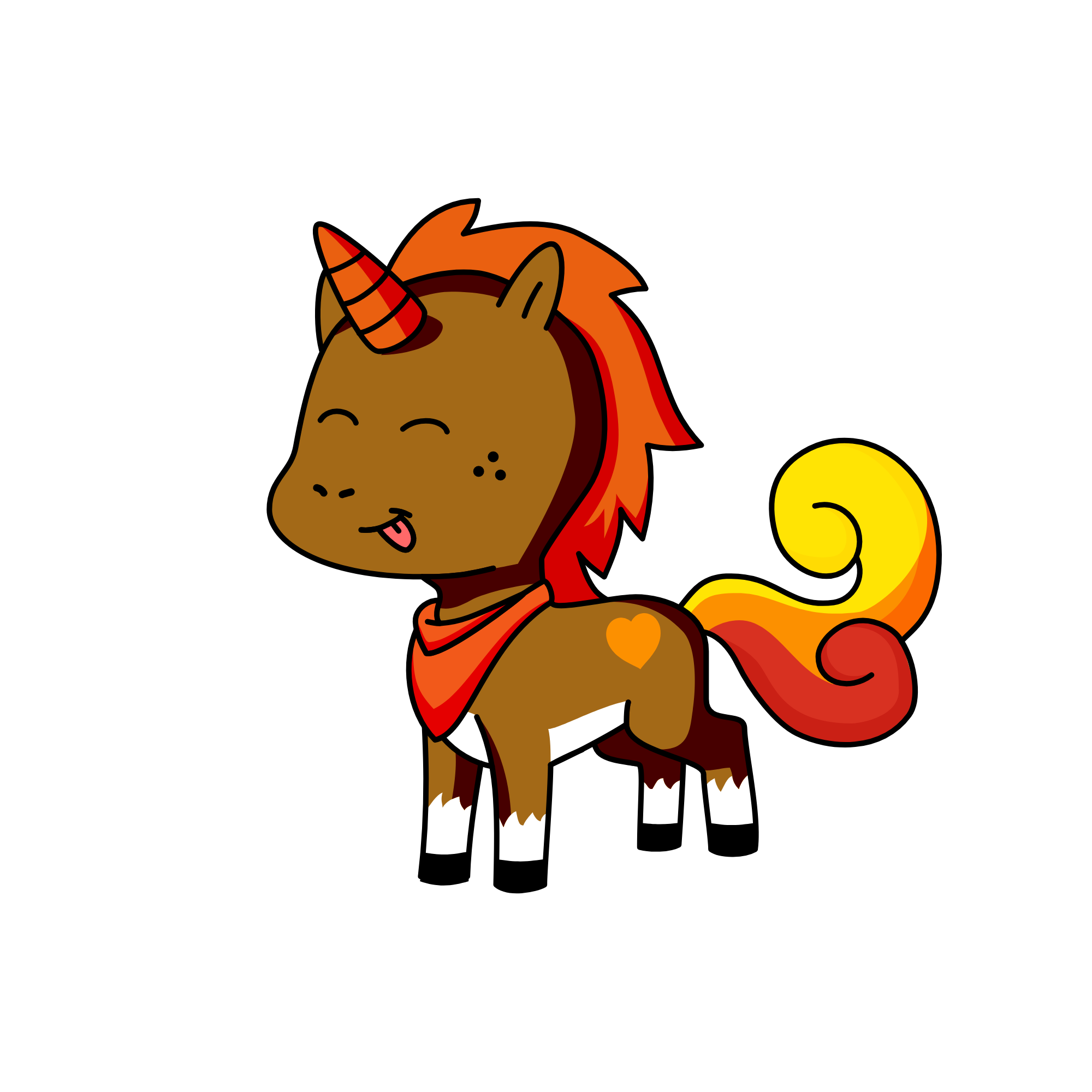 Sun Burn, the unicorn
