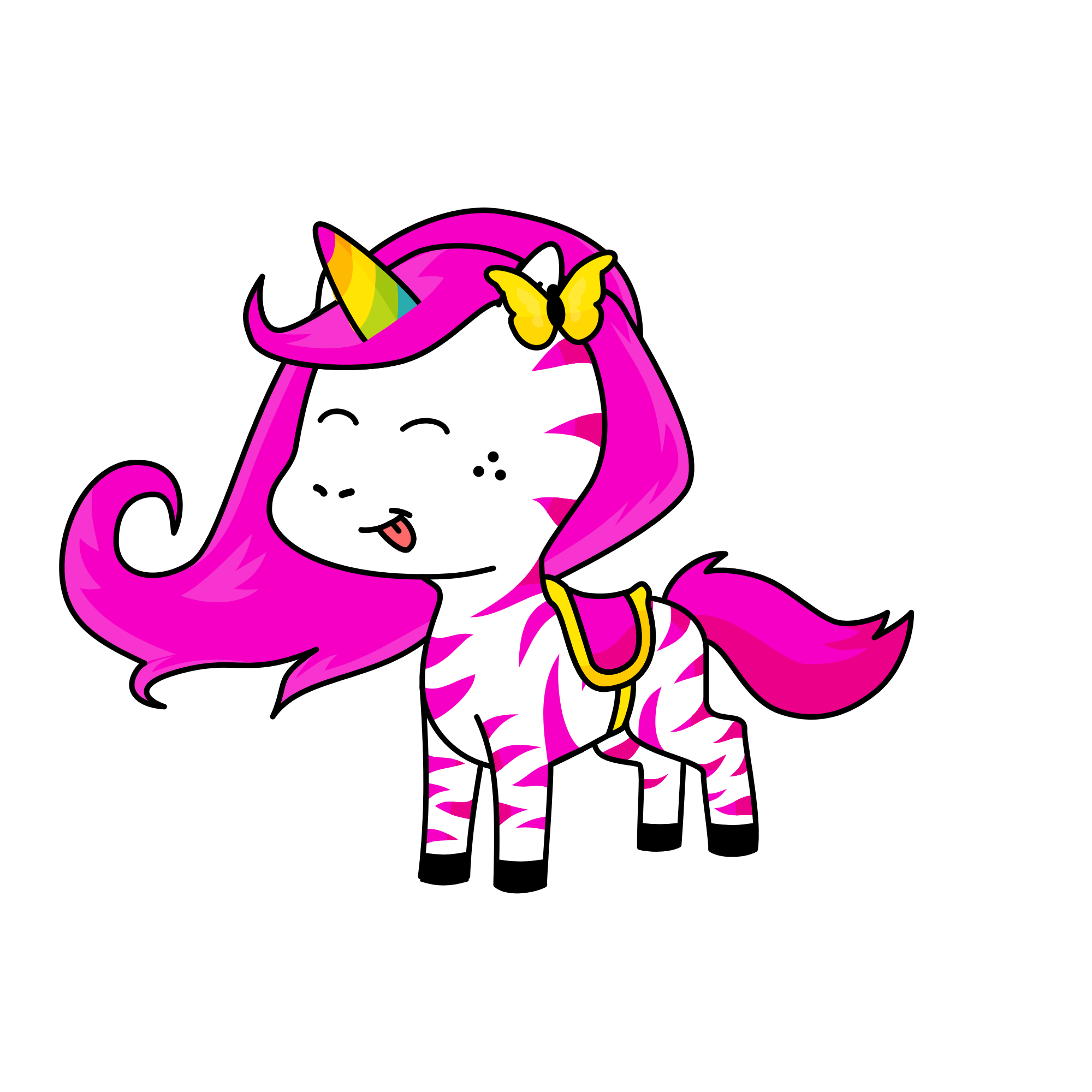 Rainbow , the unicorn