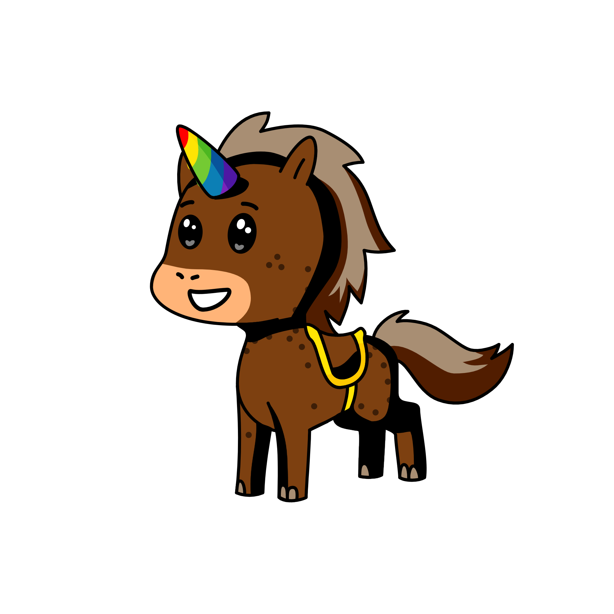 Browny, the unicorn