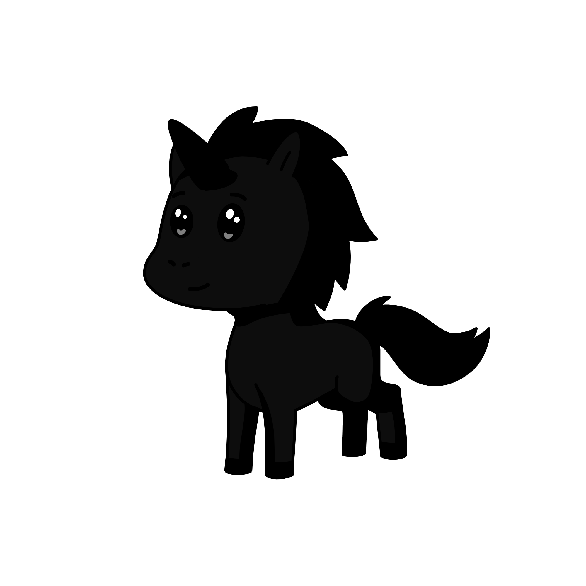 Raven, the unicorn