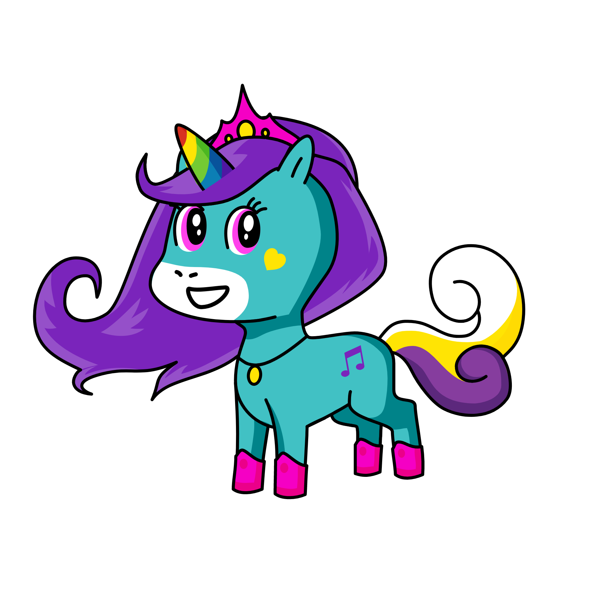 Slavulya, the unicorn