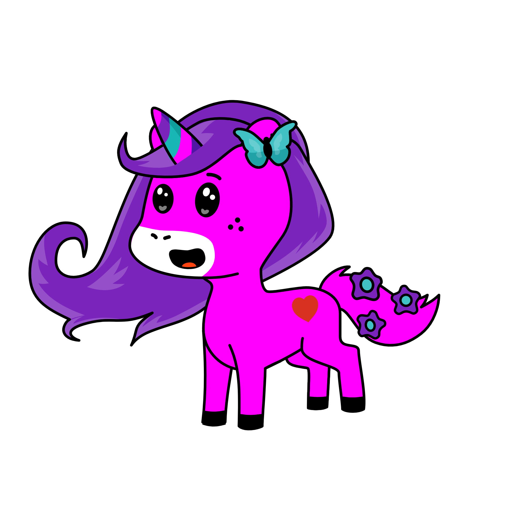 Pinky, the unicorn