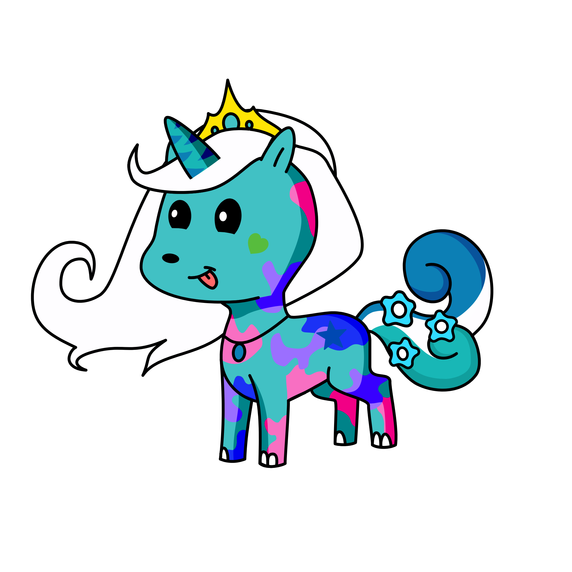 Snow star ⭐️ 🌟 💫 ⛄️  ❄️ , the unicorn