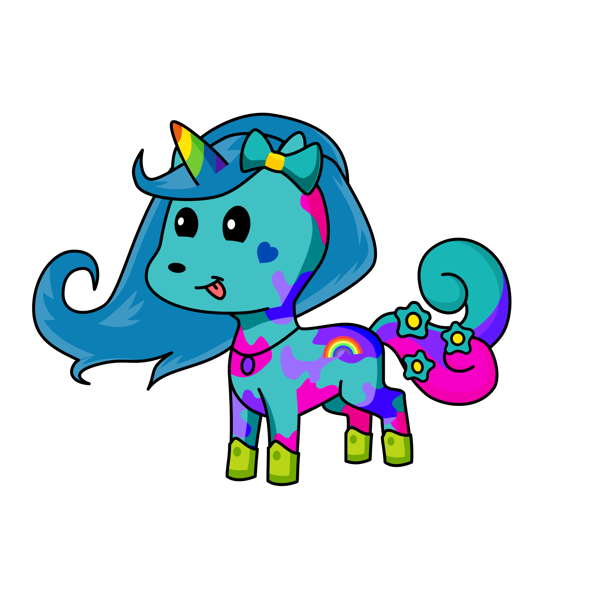 Crystal the princess of the sparkle rainbows 🌈 , the unicorn