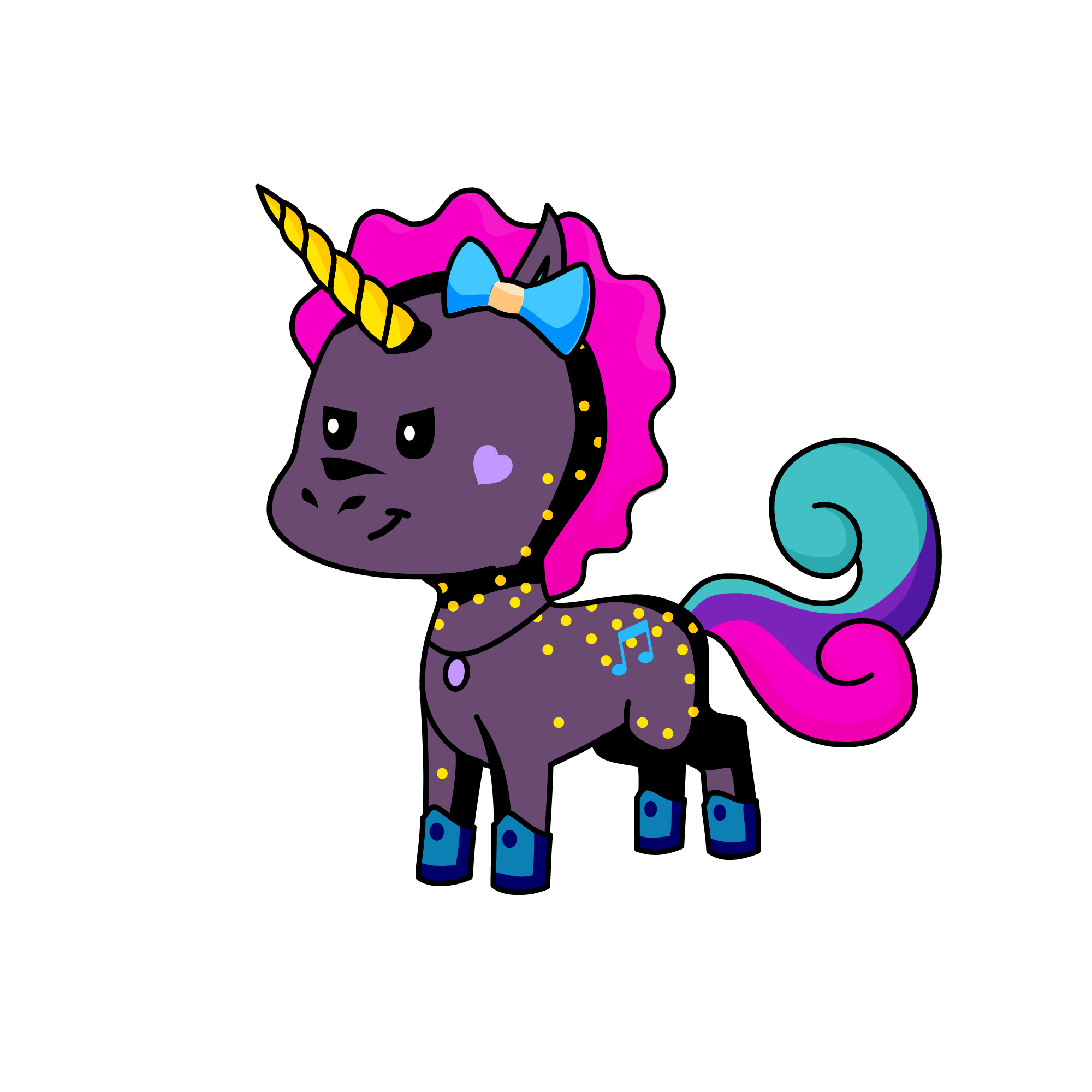 Mi, the unicorn