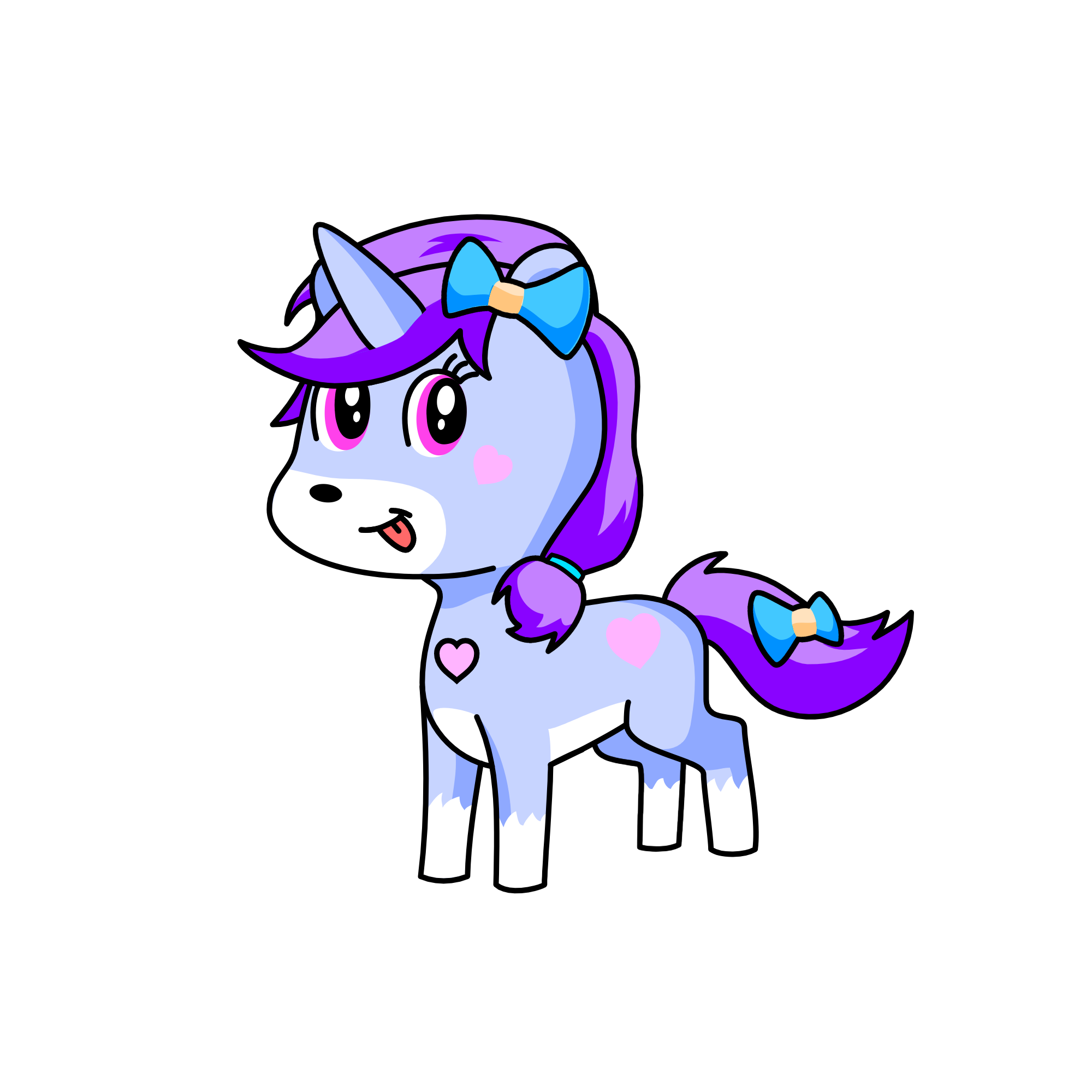 blue berry, the unicorn