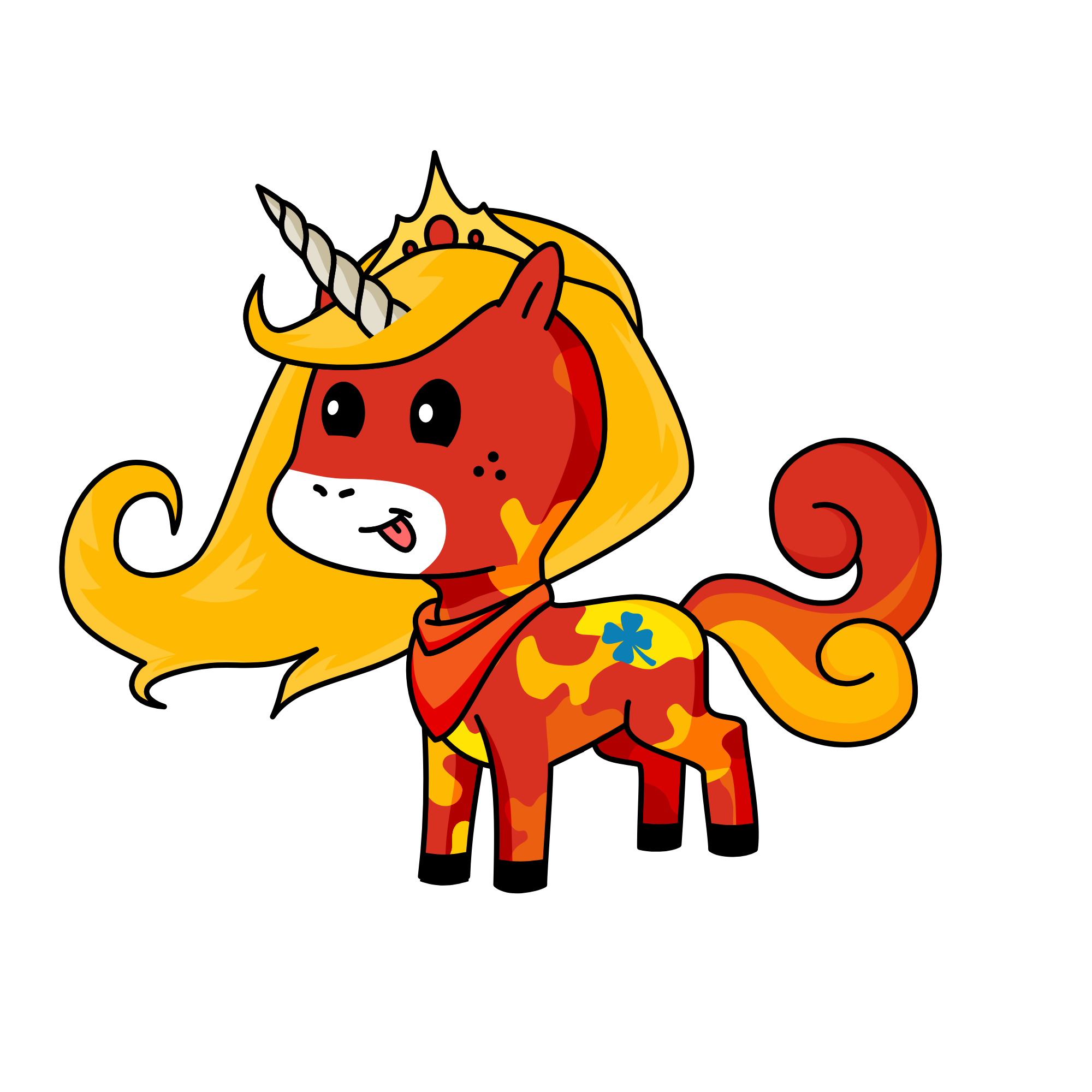 fire unicorn, the unicorn
