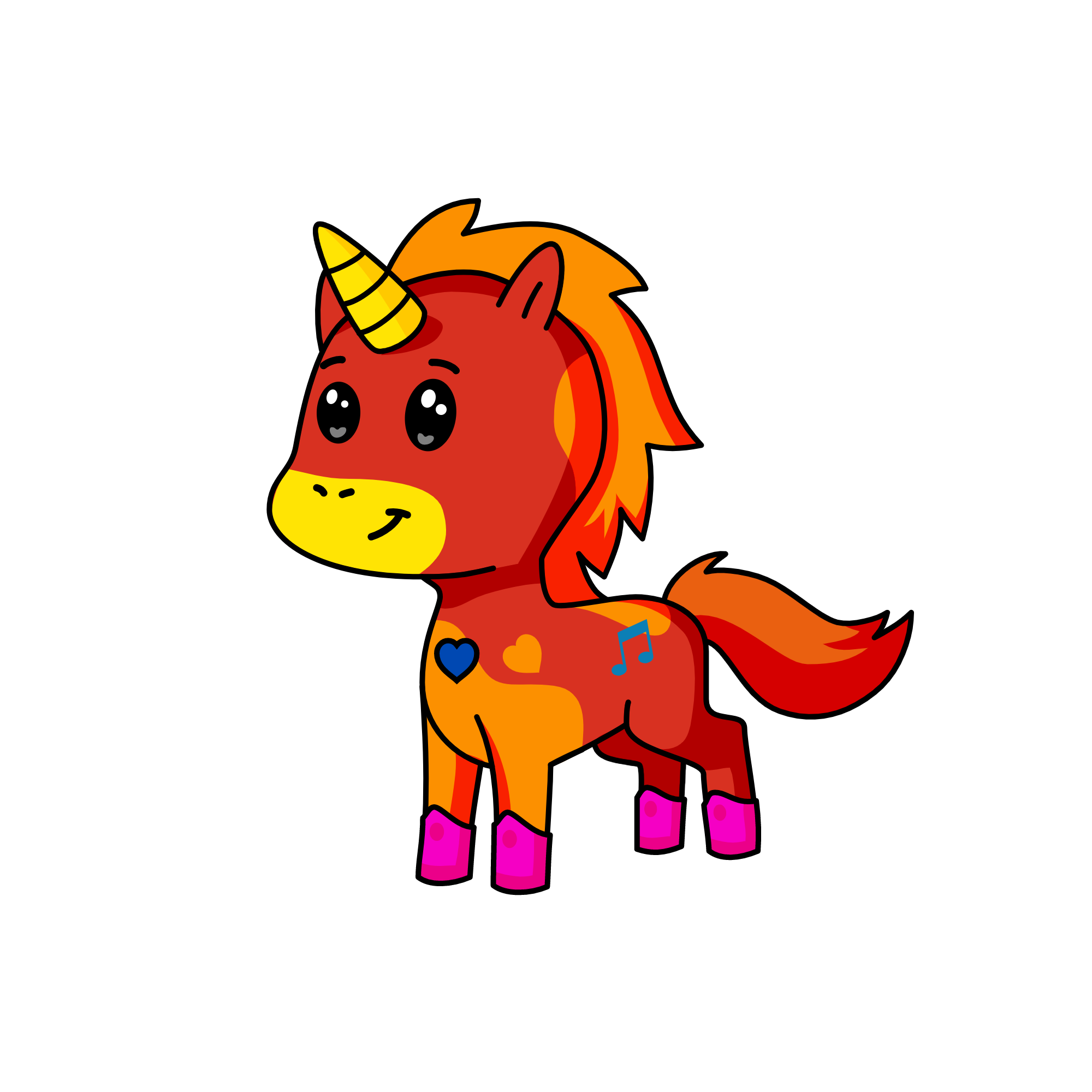 Rouge, the unicorn