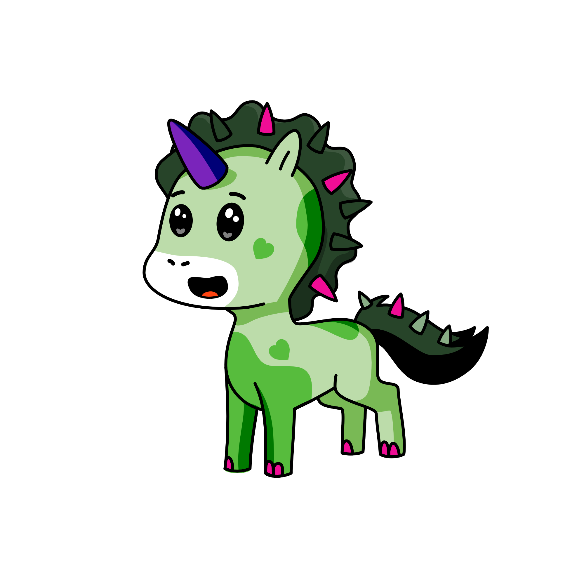 Mossy, the unicorn