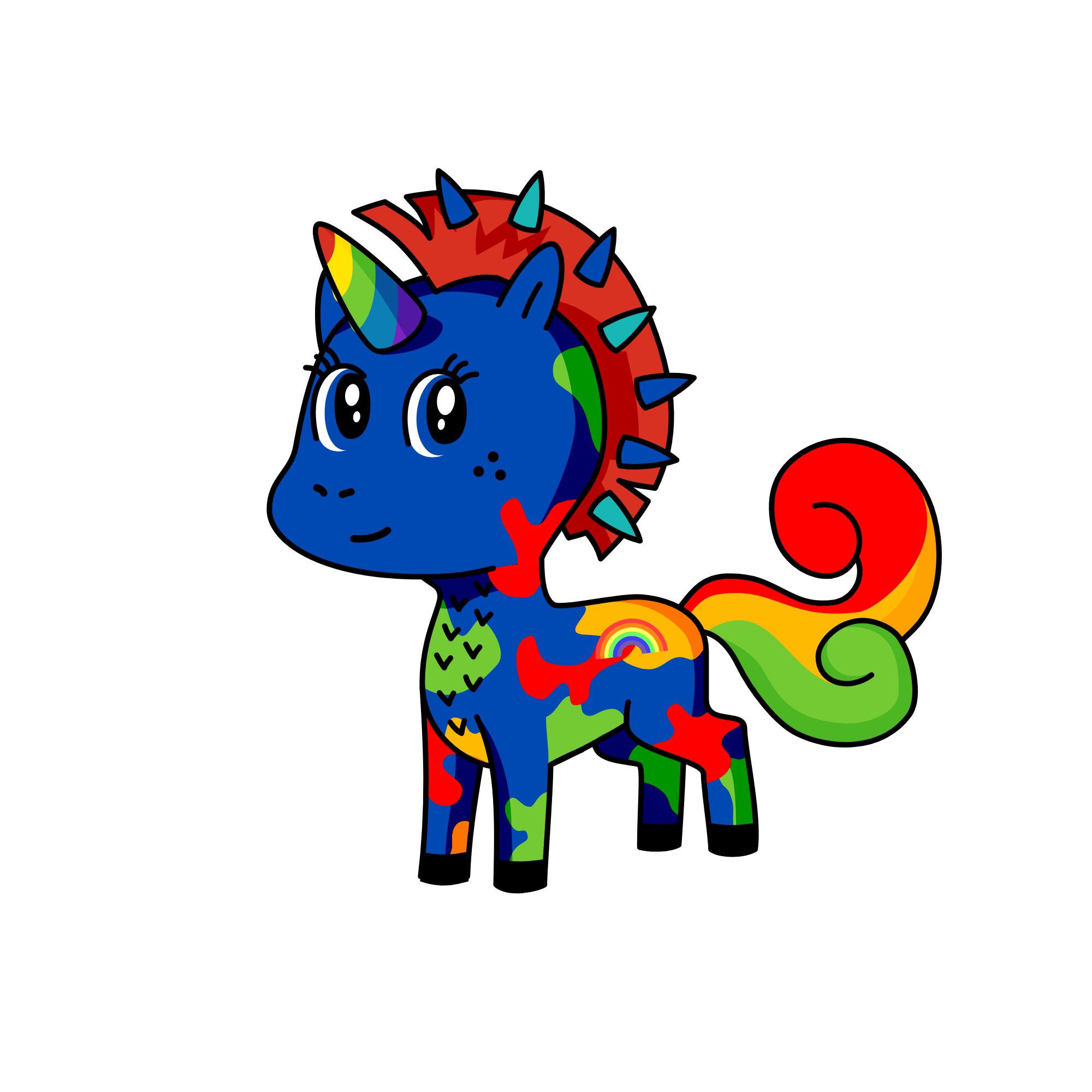 rianbow dash, the unicorn