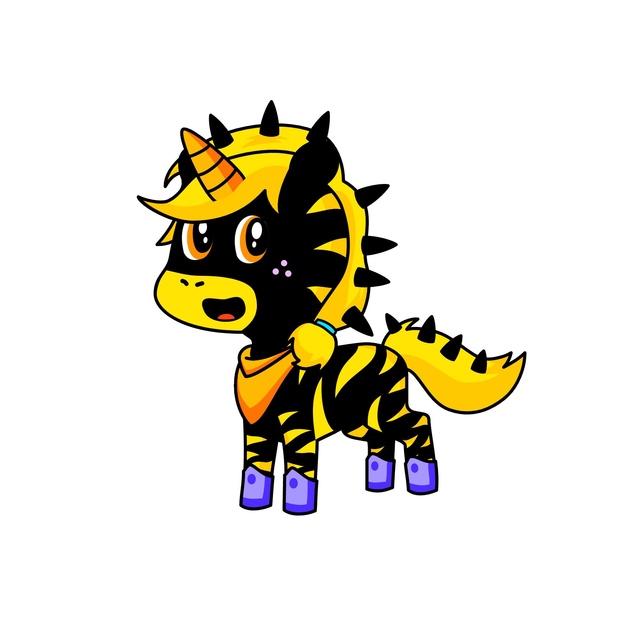 Gold, the unicorn