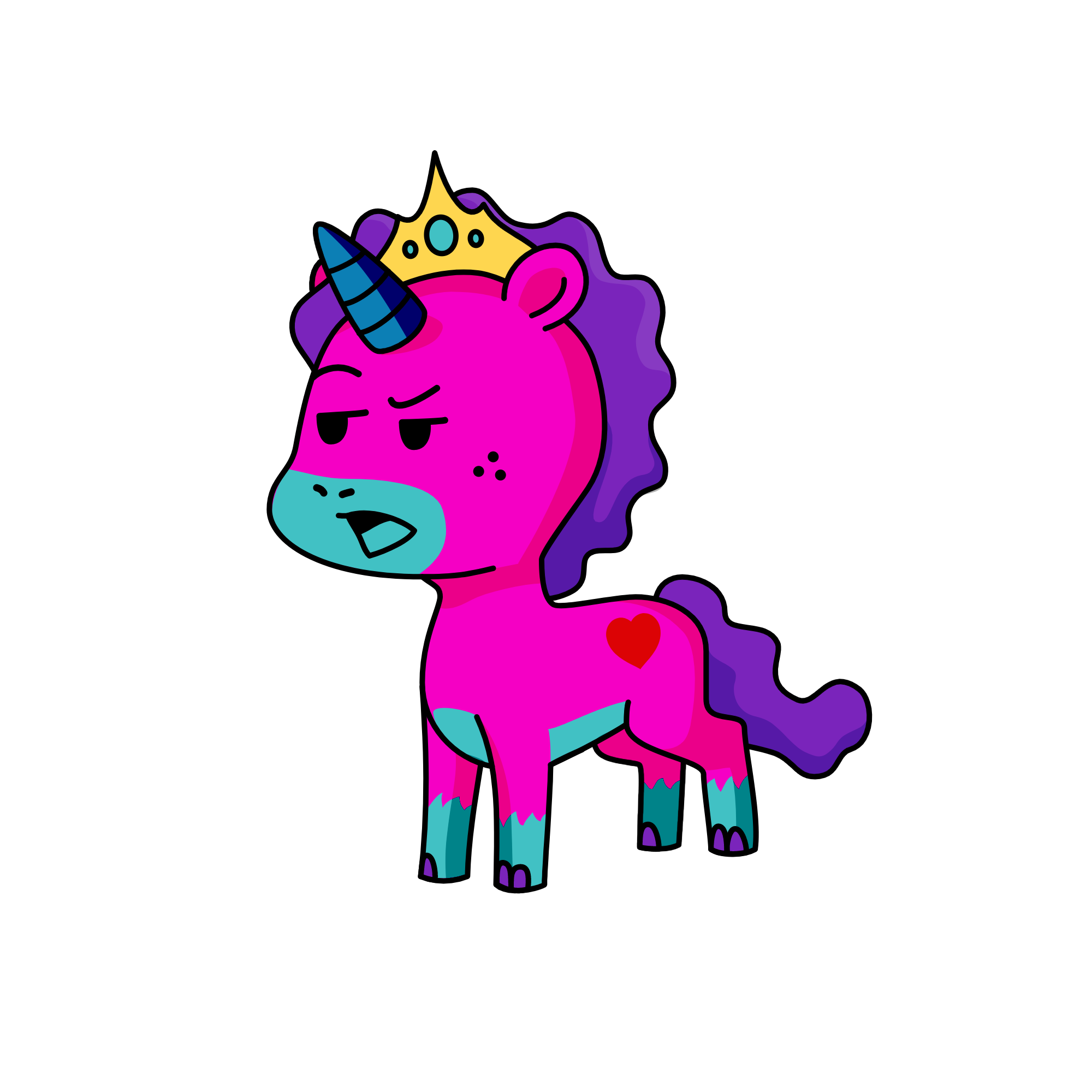 Snoby, the unicorn