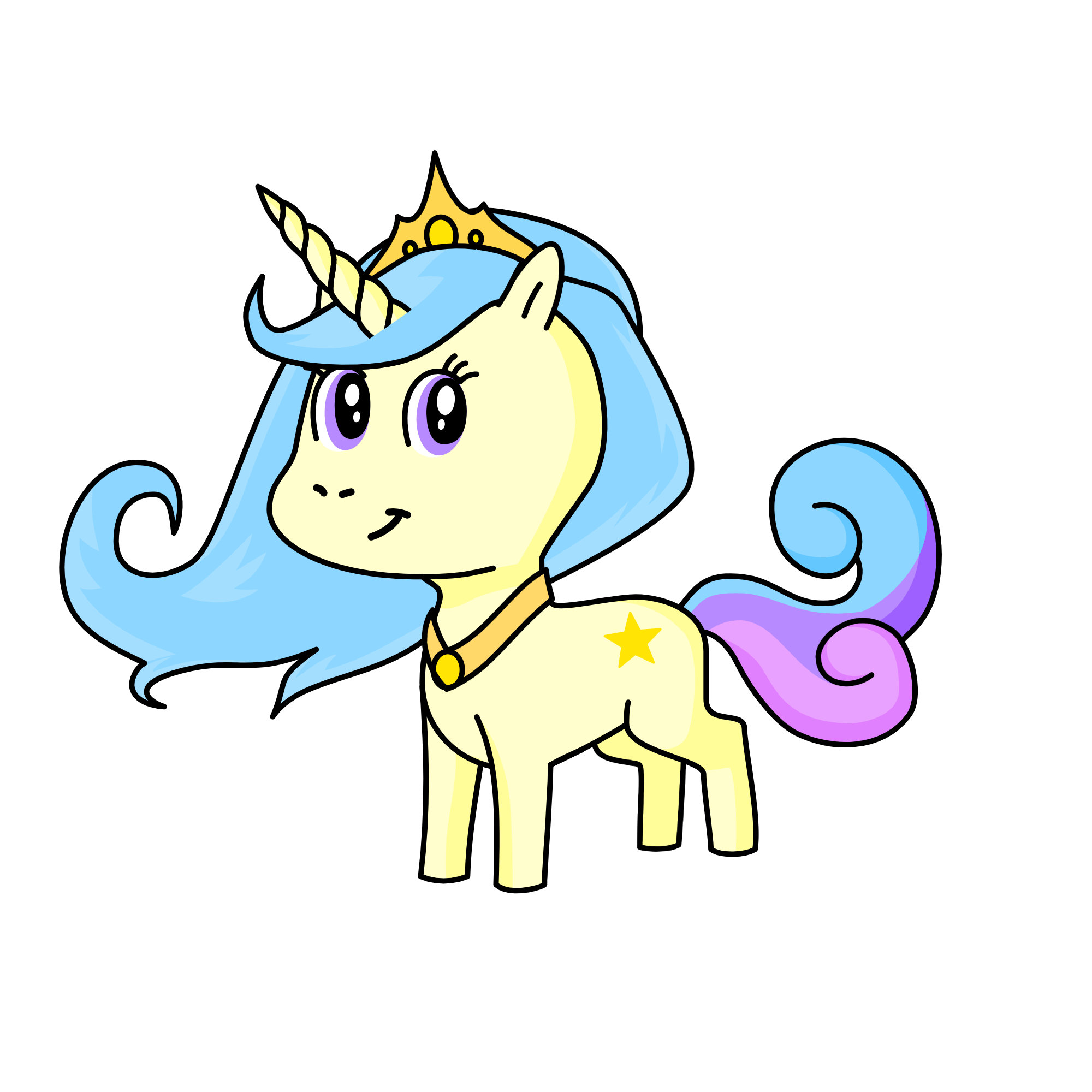 Princess Celestia, the unicorn