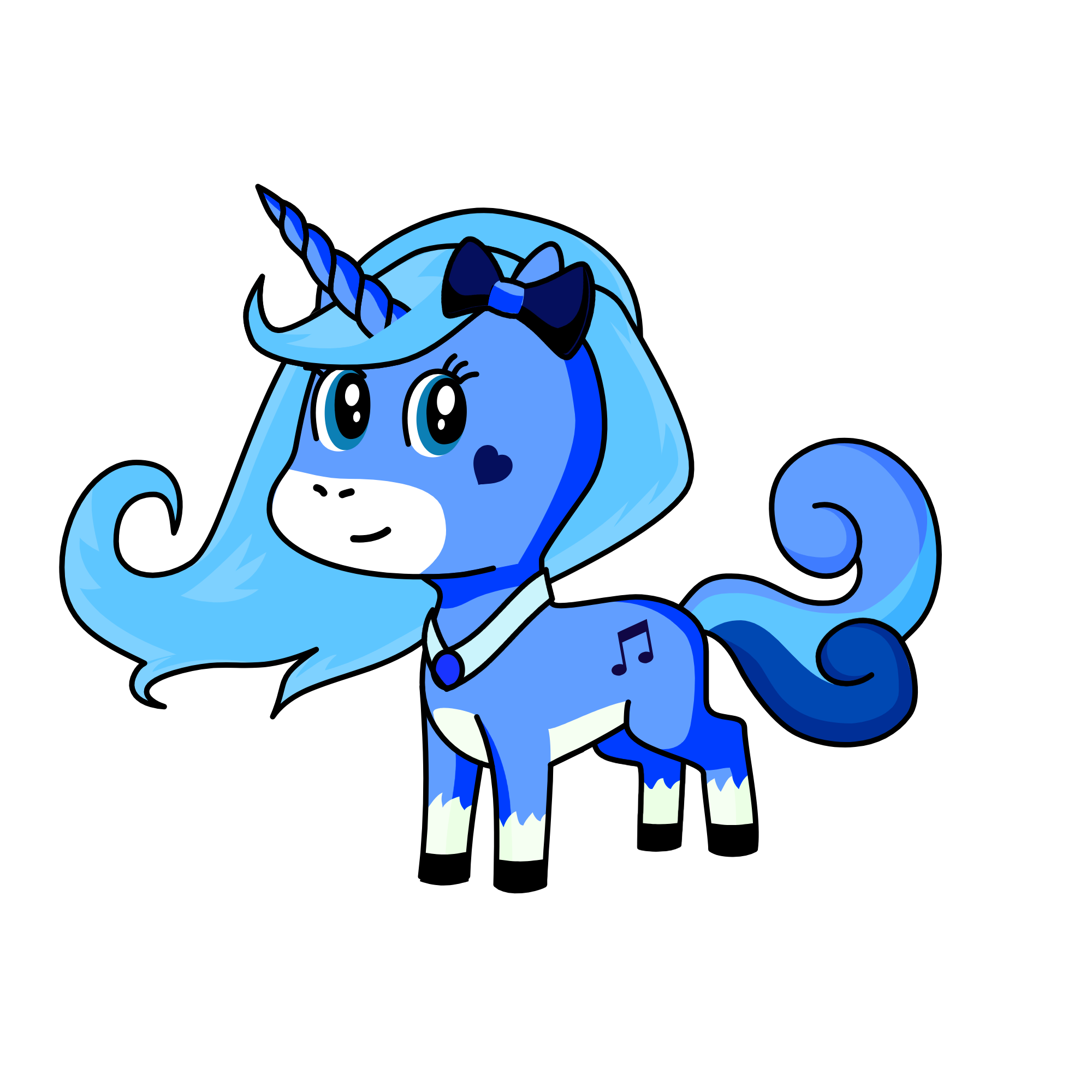 Snow, the unicorn