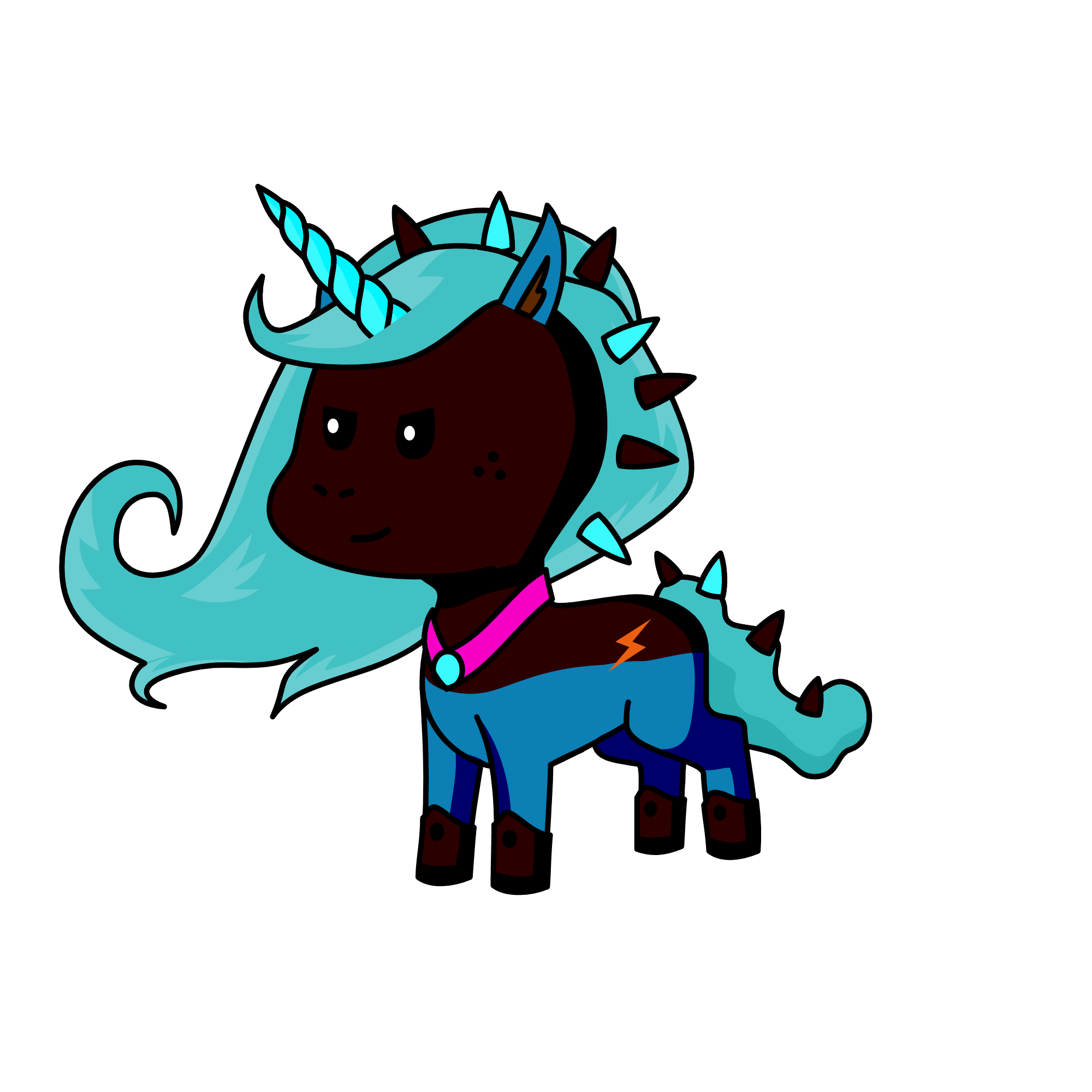 Baddle pony, the unicorn