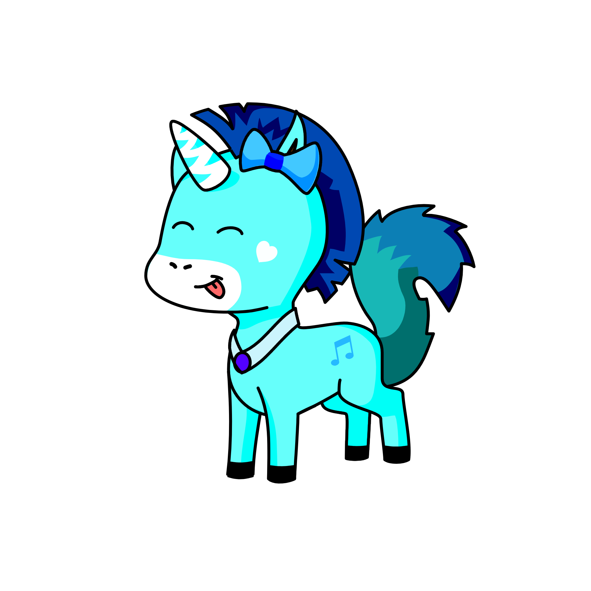 azul, the unicorn