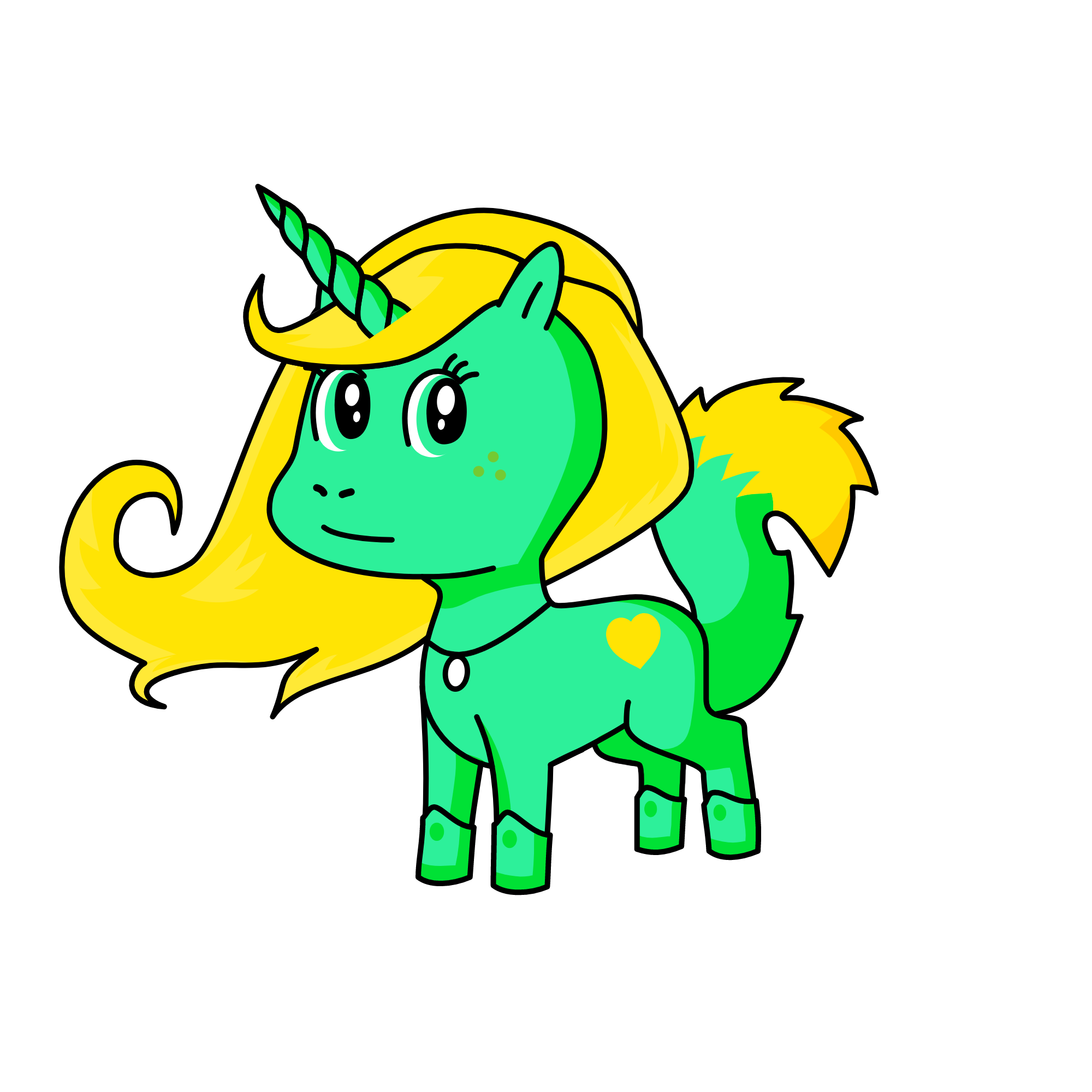 Cupcake, the unicorn